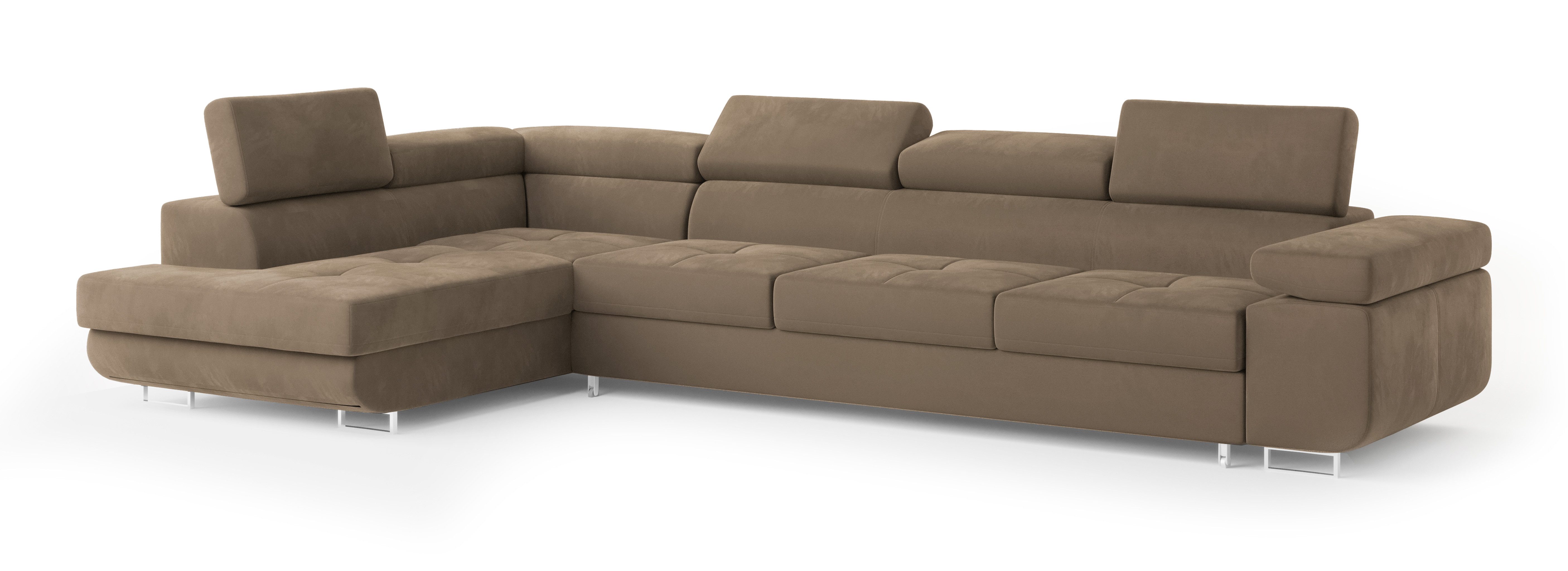 Masseno Ecksofa VICENTE mit Schlaffunktion L-Form, günstig online kaufen