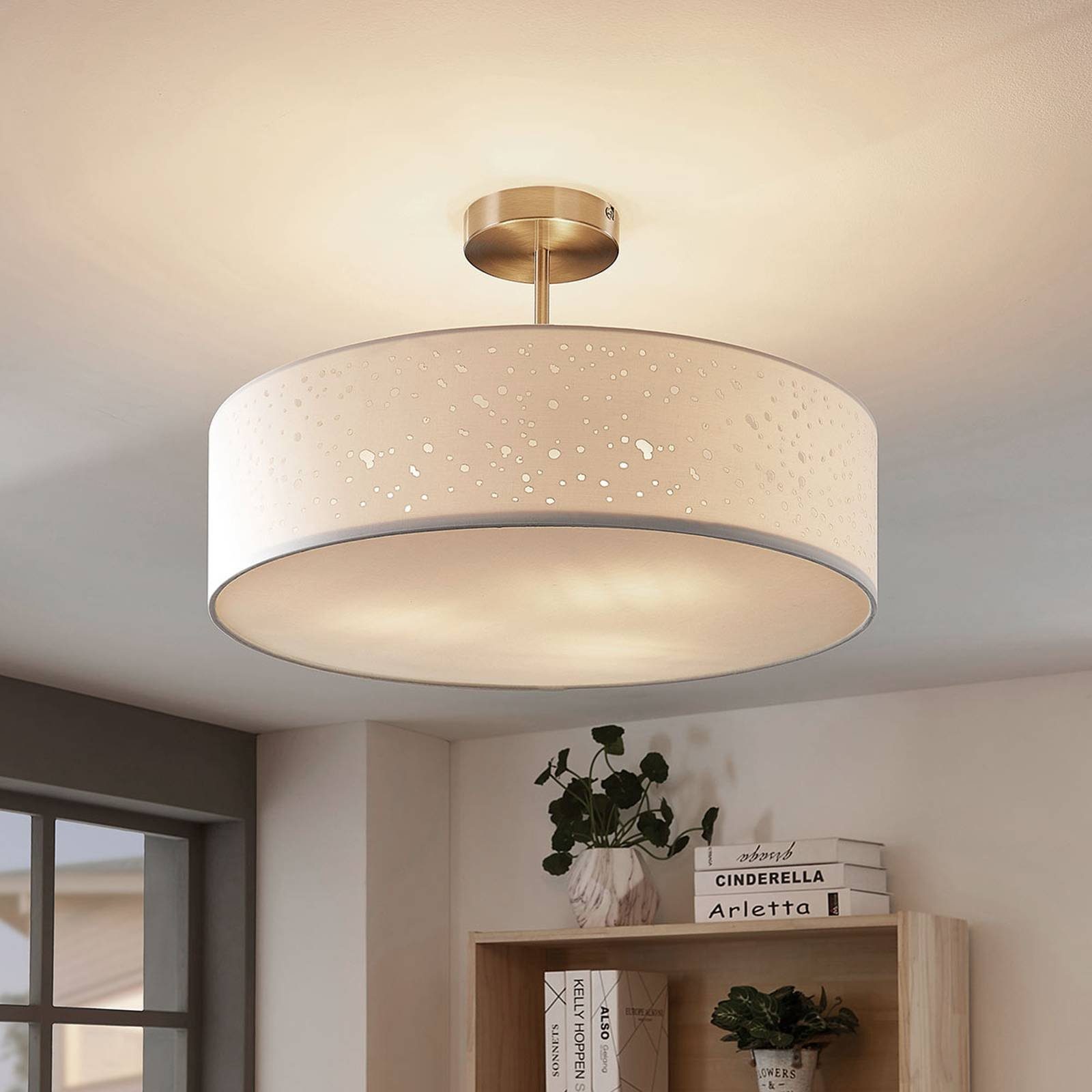 Lindby Deckenleuchten Umma, Weiß IP20, 3 x 15 W LED
