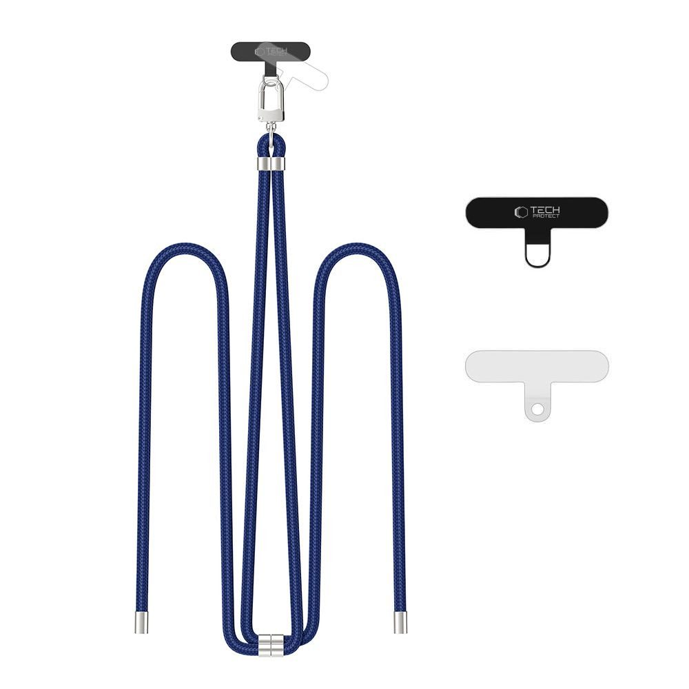 TECH PROTECT Handykette Umhängekordel Schultergurt Handyband, längenverstellbar, 78 cm, 2 Adapter