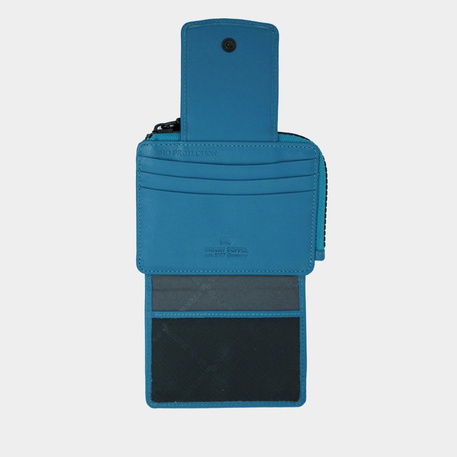 Braun Büffel Geldbörse CAPRI RFID Kartenbörse 8CS ocean günstig online kaufen