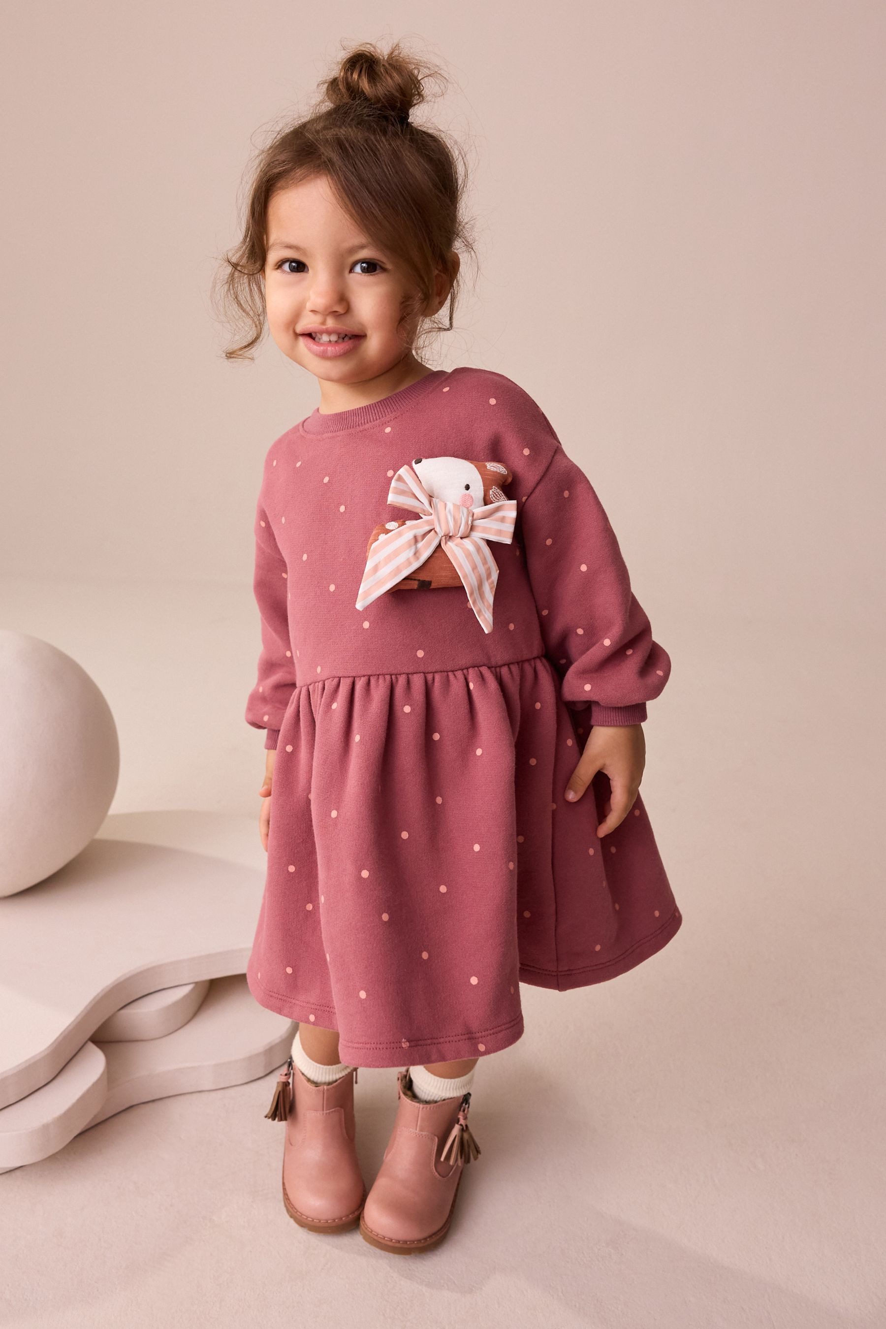Next Jerseykleid Sweatshirt-Kleid mit Zierdetails (1-tlg) günstig online kaufen