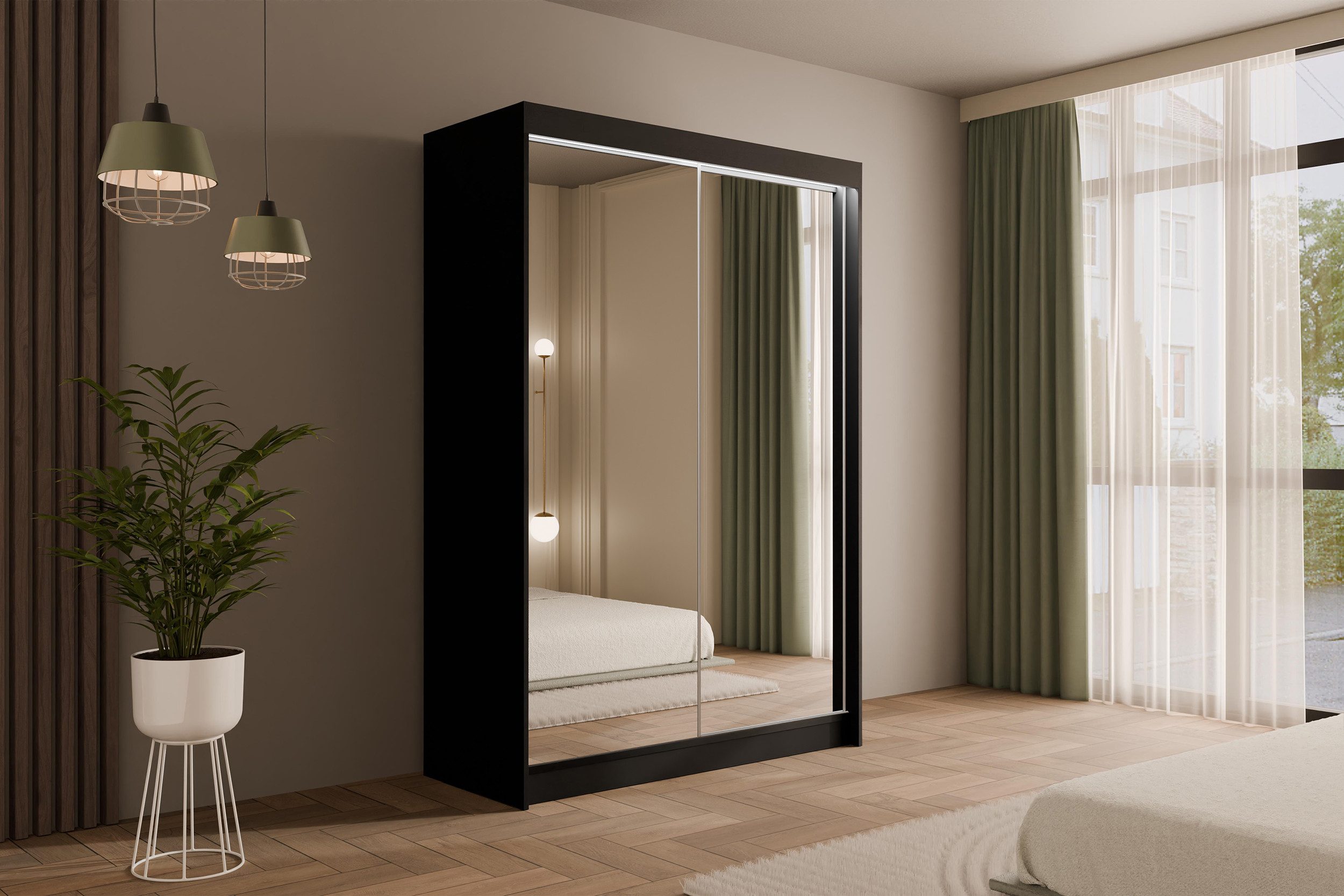 ALTDECOR Schiebetürenschrank AMOHA (Kleiderschrank Garderobenschrank mit günstig online kaufen