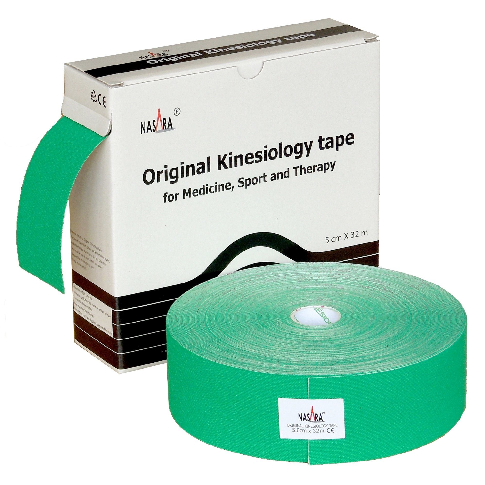NASARA Kinesiologie-Tape 5cm x 32m in 10 Farben