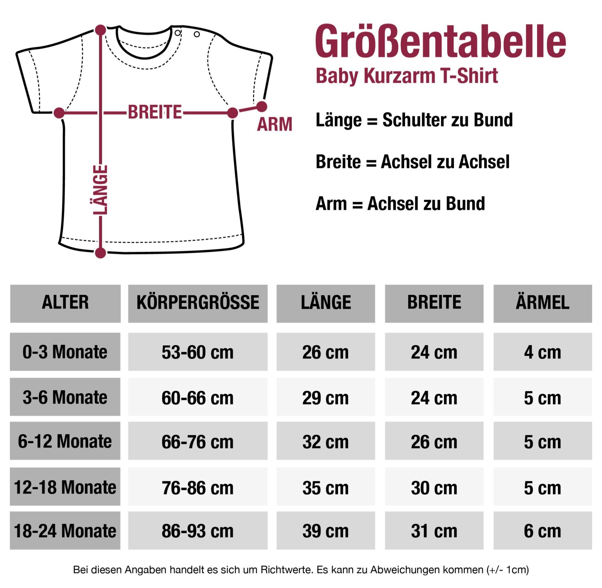 1 Sprüche Shirtracer Baby Dorfkind T-Shirt Weiss Royalblau