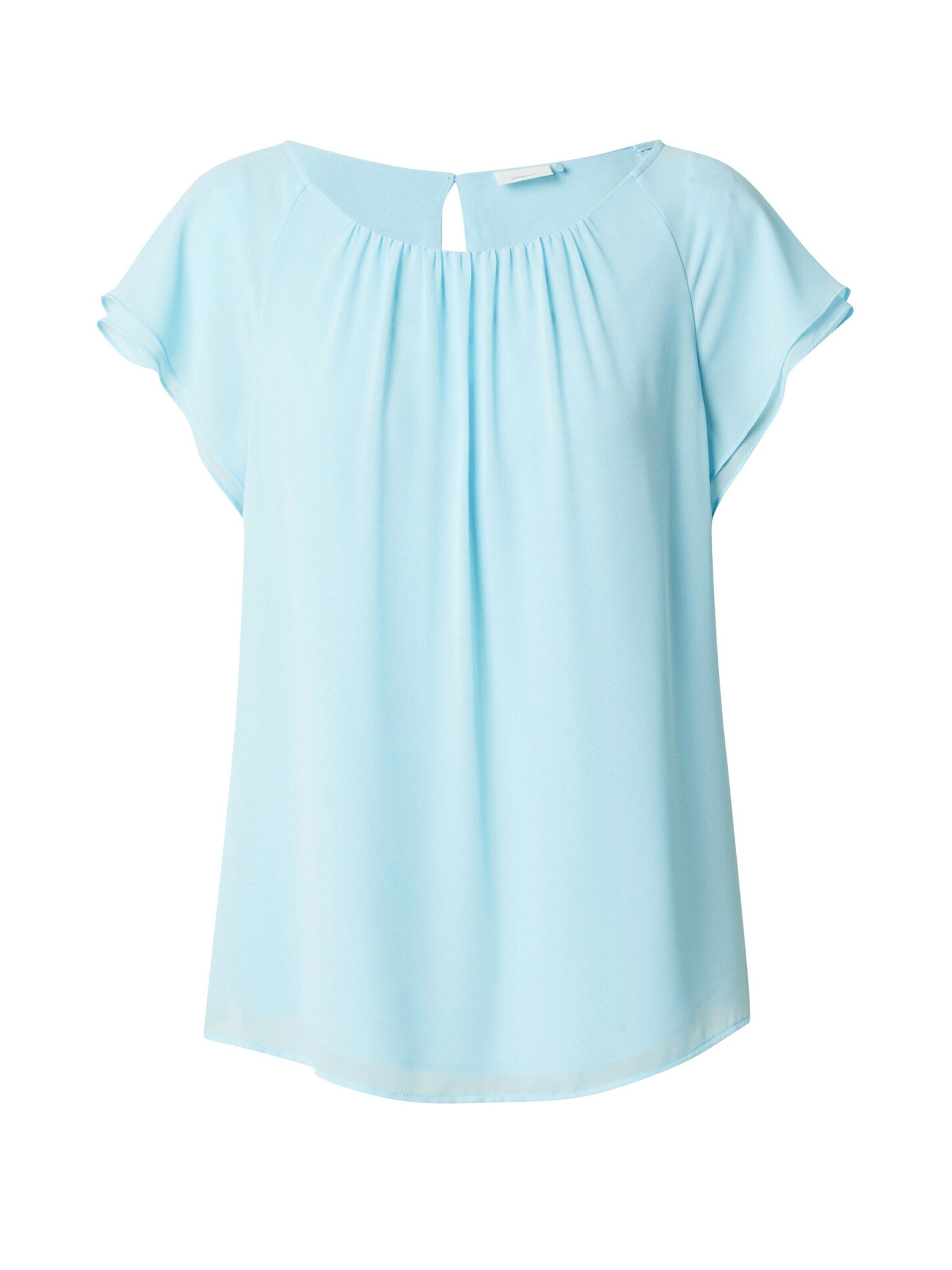 s.Oliver BLACK LABEL Kurzarmbluse (1-tlg) Drapiert/gerafft