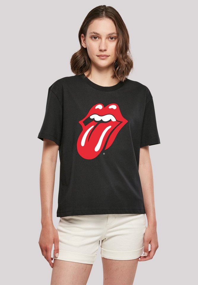 F4NT4STIC T-Shirt The Rolling Stones Classic Tongue Print, Fällt weit aus,  bitte eine Größe kleiner bestellen