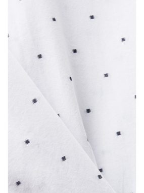 Esprit Langarmhemd Schmal geschnittenes Baumwollhemd mit Stickerei