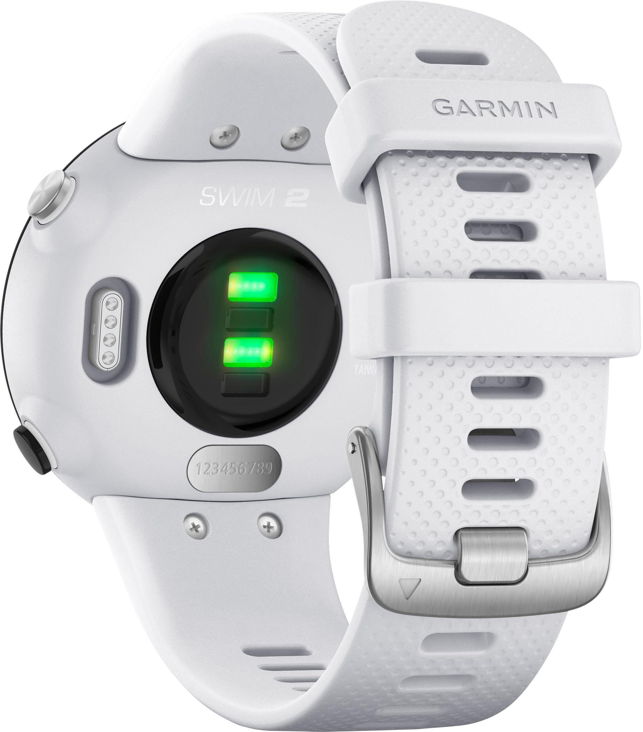 Swim2 Zoll) weiß mm mit Garmin cm/1,04 Silikon-Armband 20 (2,63 Smartwatch