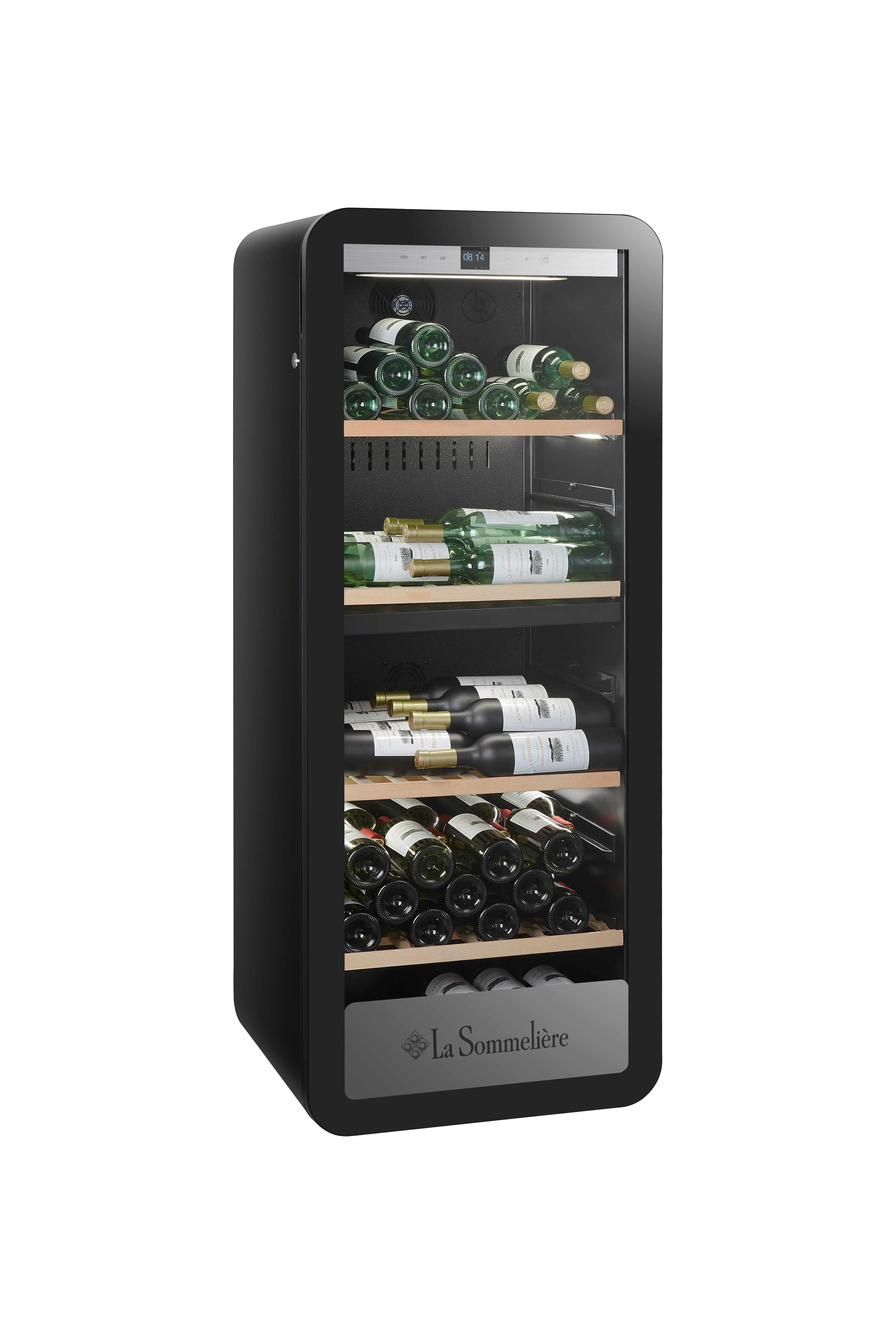 La Sommelière Weinkühlschrank APOGEE145DZN, für 143 Standardflaschen á 0,75l,2 Zonen, Aktivkohlefilter, LED-Beleuchtung, SMART