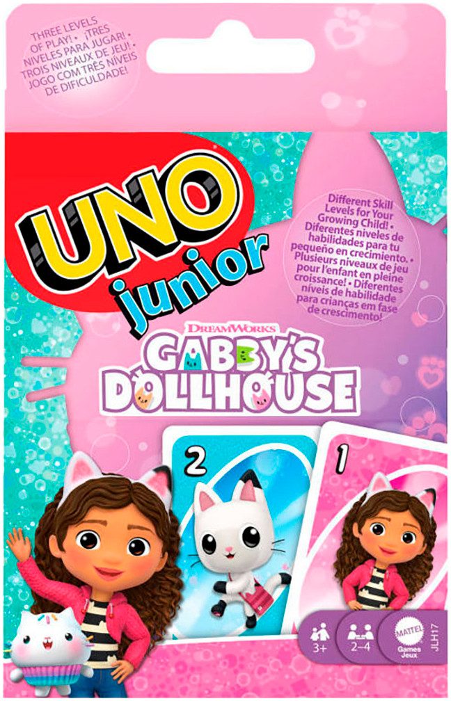 Mattel games Spiel UNO Gabby´s Dollhouse, Kartenspiel