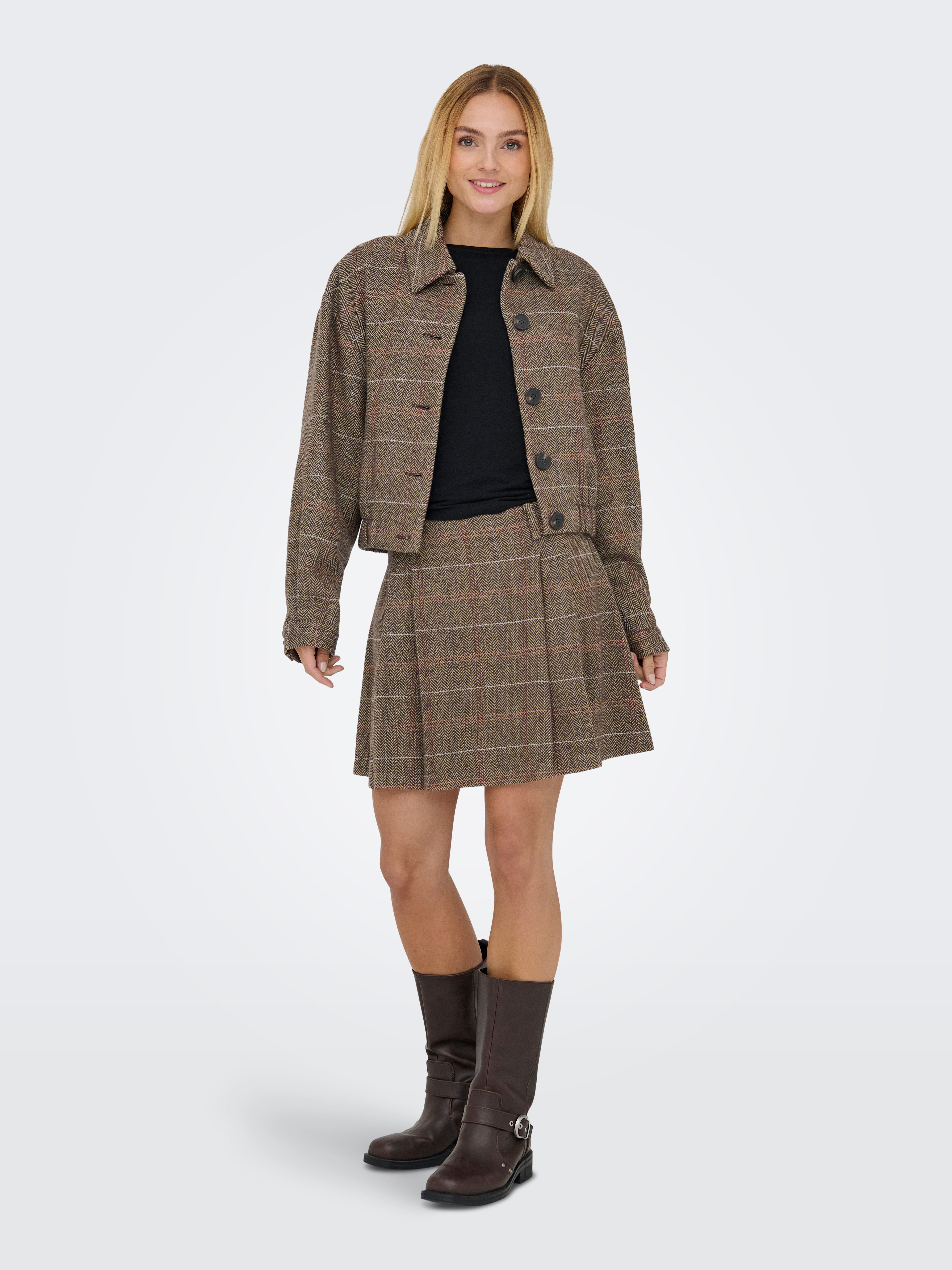 ONLY Karorock ONLRICCA LIFE CHECK MW SKIRT OTW