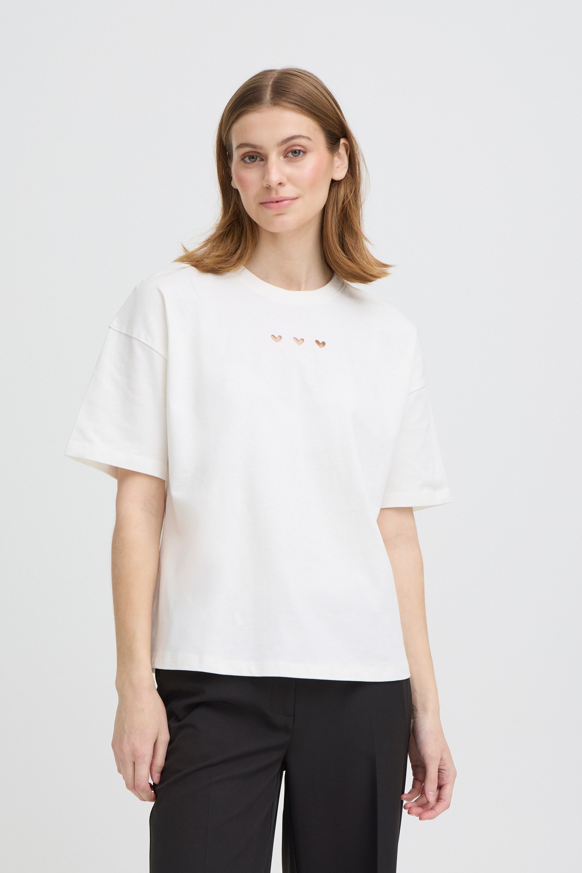 Ichi T-Shirt Kurzarm-Bluse IHPETRO