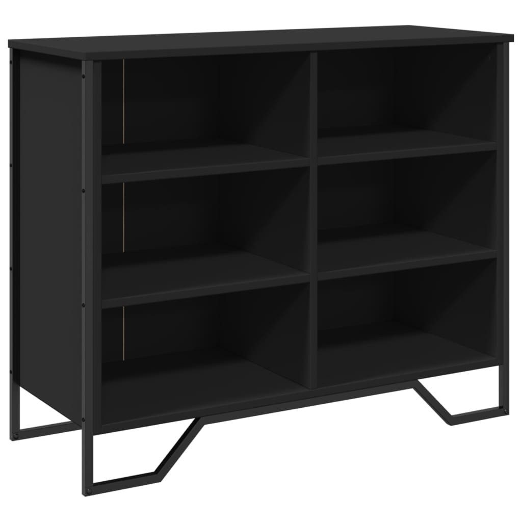 vidaXL Sideboard Sideboard Schwarz 91x35,5x74,5 cm Holzwerkstoff (1 St) günstig online kaufen