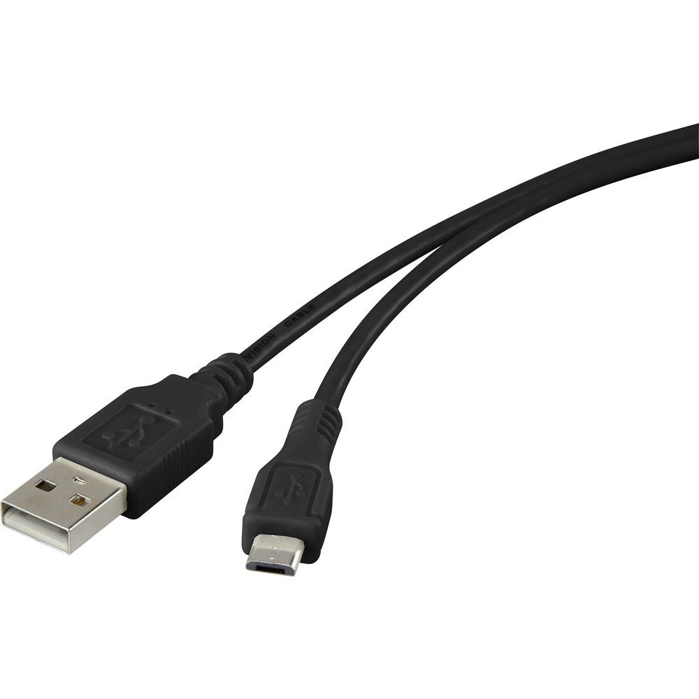 Renkforce USB-Kabel USB 2.0 USB-A Stecker, USB-Micro-B Stecker 1.00 m USB-Kabel