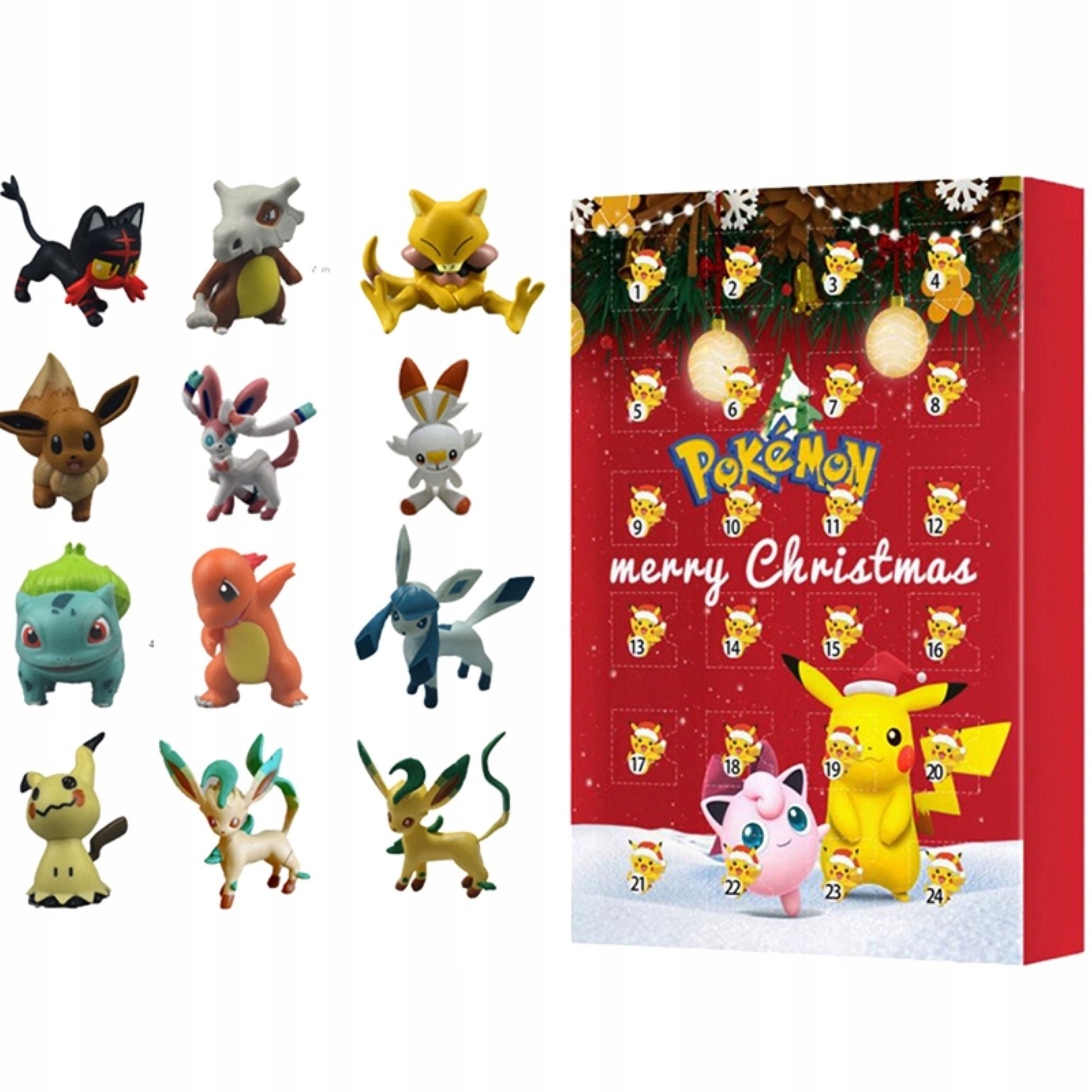 POKEMON JUEGO DE CARTAS Adventskalender Pokémon Adventskalender 2025 – 24 Figuren, Weihnachtsgeschenk Kinder (1-tlg) – Bild 4 von 5