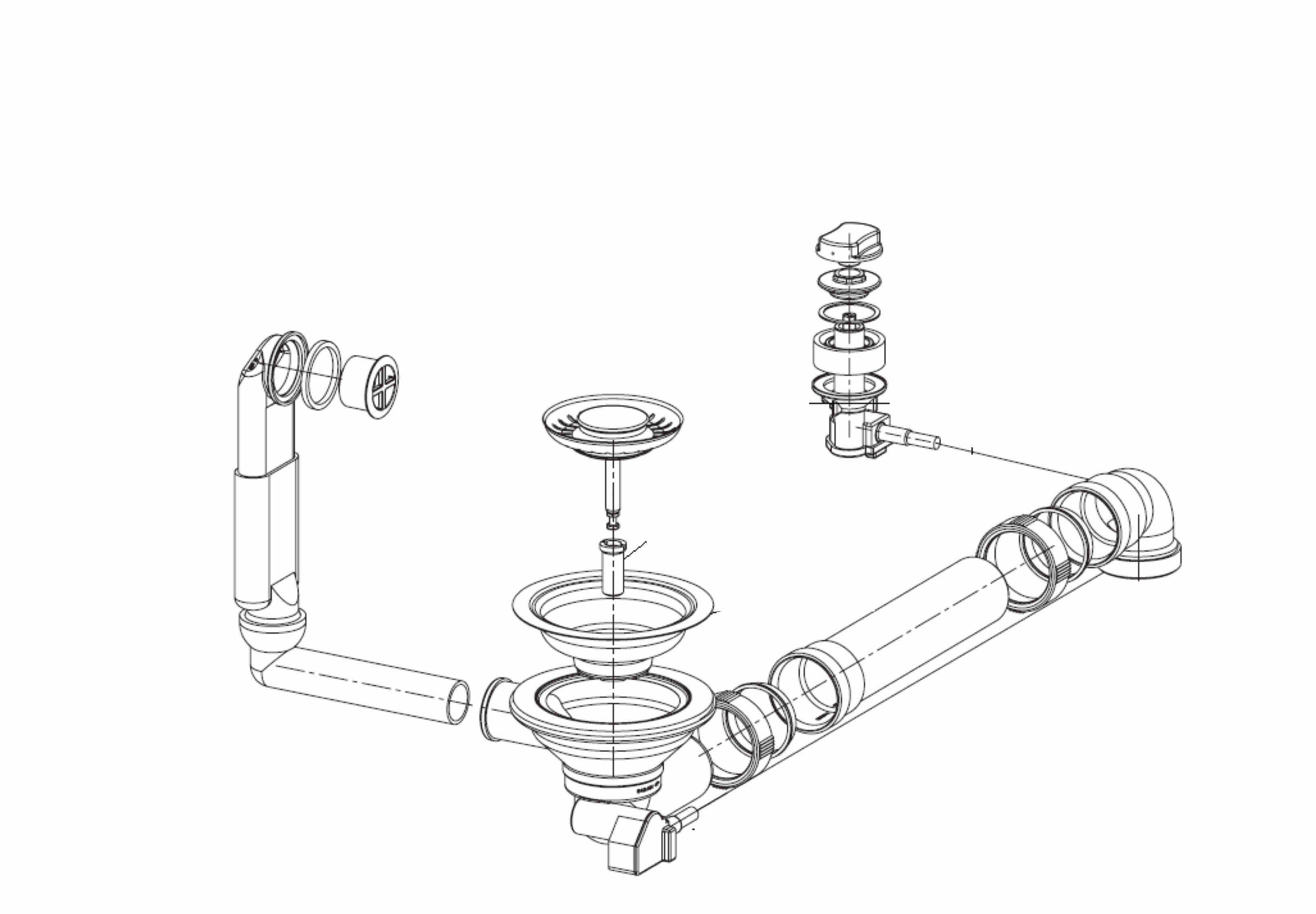 mit 3 Überlauf Franke Ablaufgarnitur Einbauspüle Siebkorb/Excenterventil FRANKE 1/2",