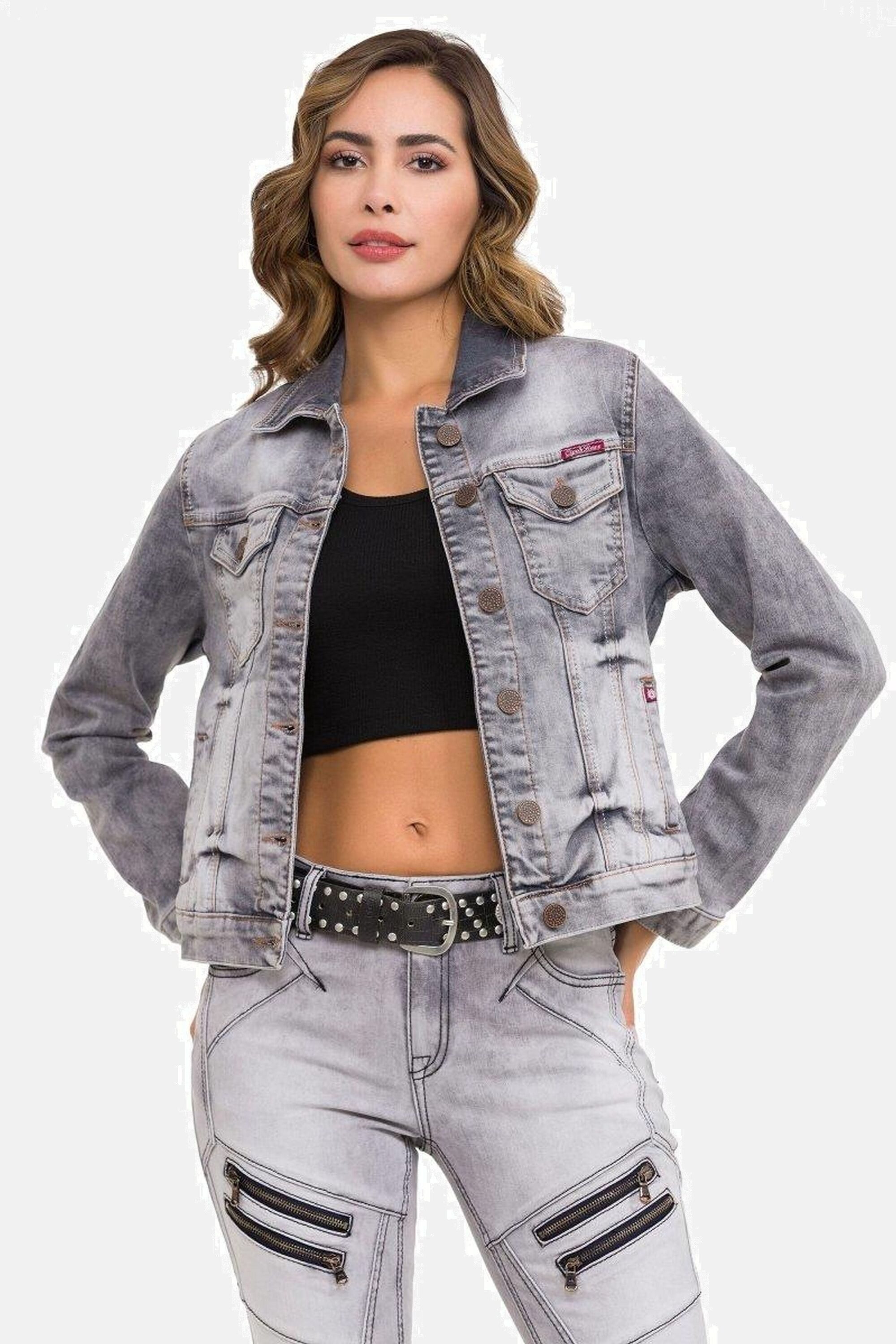 Cipo & Baxx Jeansjacke Jeansjacke Mit günstig online kaufen