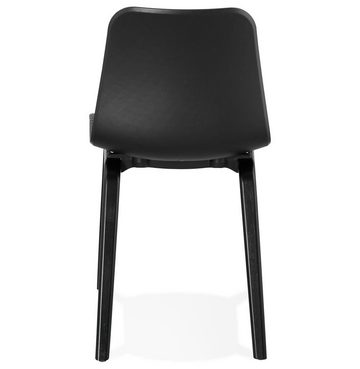 KADIMA DESIGN Esszimmerstuhl ARTIO Stuhl Plastic Polym Schwarz (black) 44,5 x