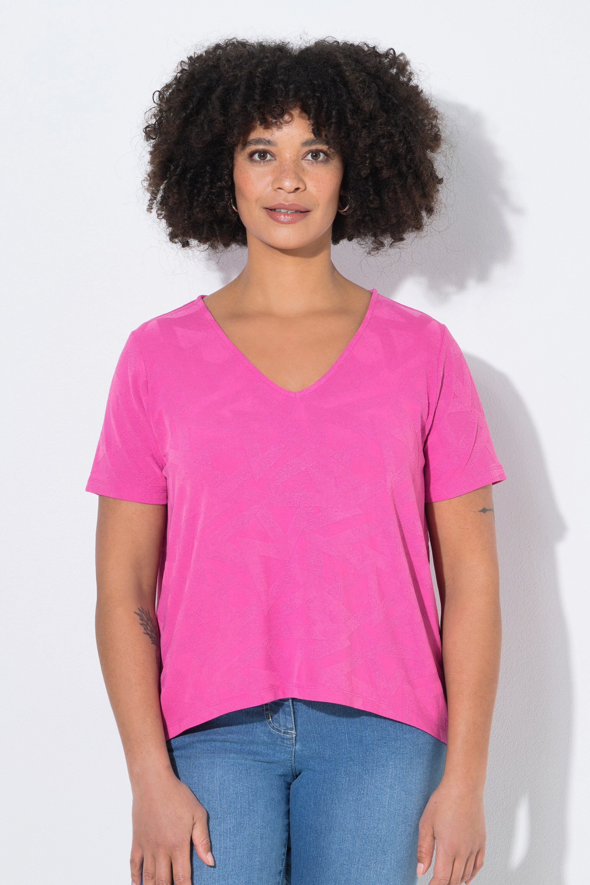 Angel of Style T-Shirt T-Shirt A-Linie Strukturjersey