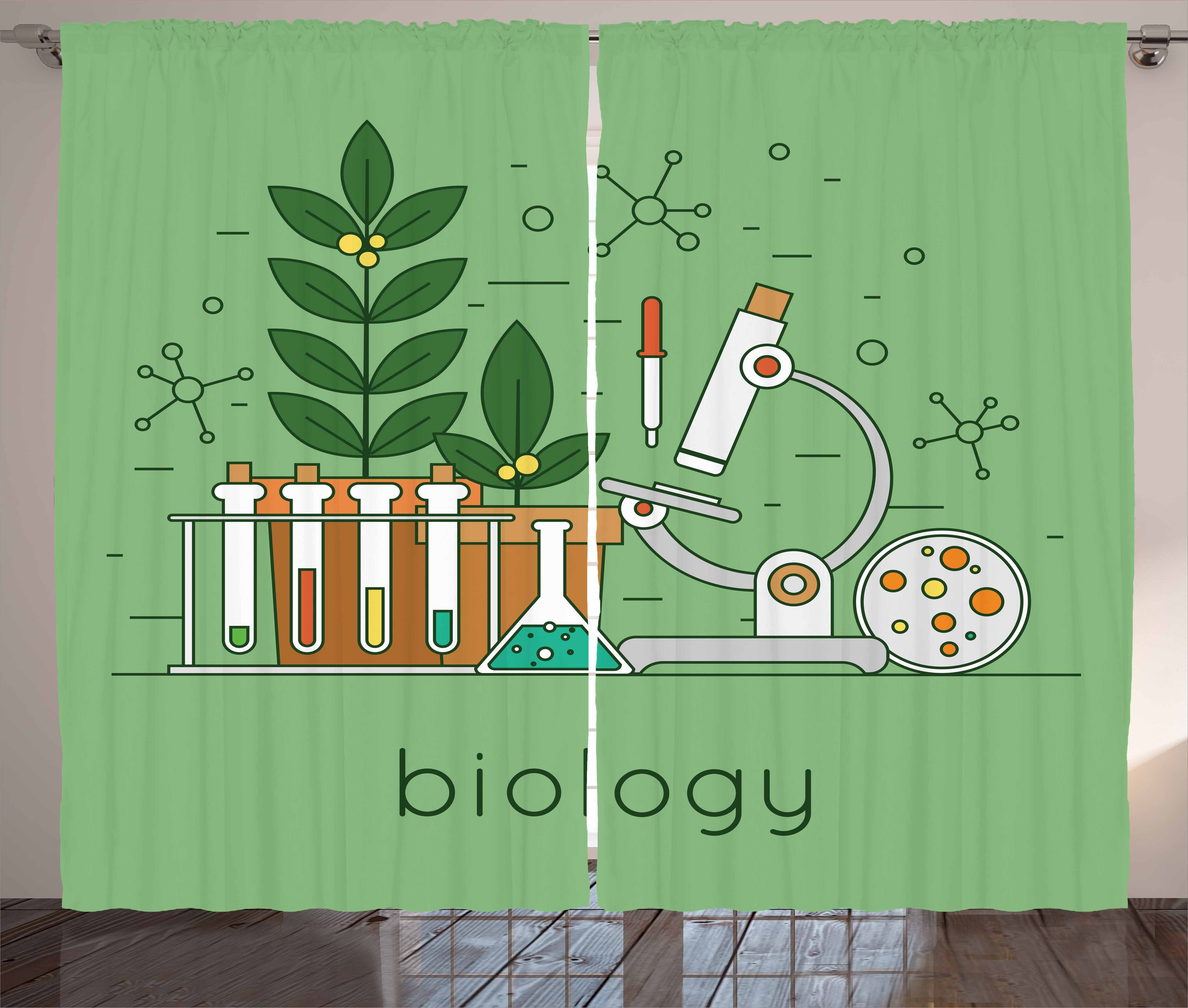 Laboratory Labor Biology Arbeitsbereich Haken, Vorhang Gardine mit Abakuhaus, und Schlaufen Kräuselband Schlafzimmer