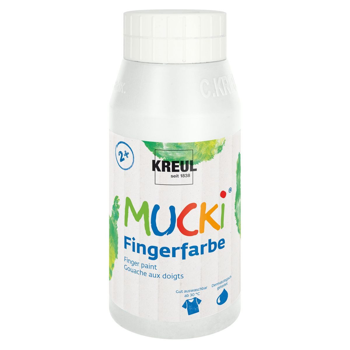 C. KREUL Fingerfarbe KREUL Пальчиковые краски MUCKi weiß 750ml Flasche