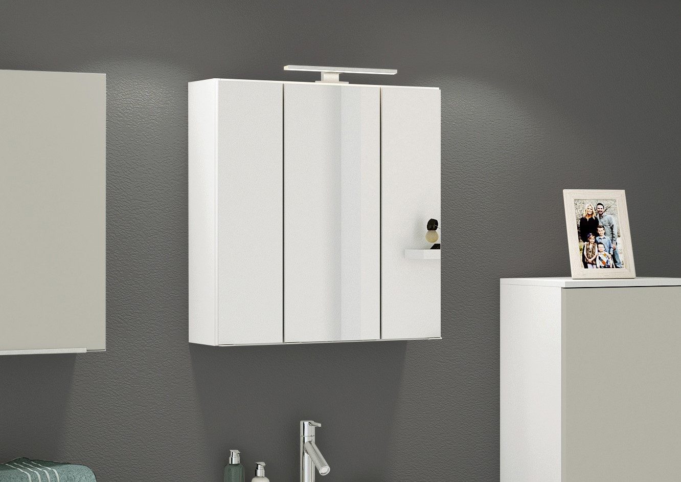 HELD MÖBEL Spiegelschrank 60 x 66 x 20 cm (B/H/T)