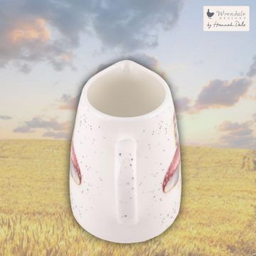 Wrendale Milchkännchen Wrendale Designs Mini Porzellan Milch-Kännchen Glückspilz Maus, 0,1 l, (Stück)