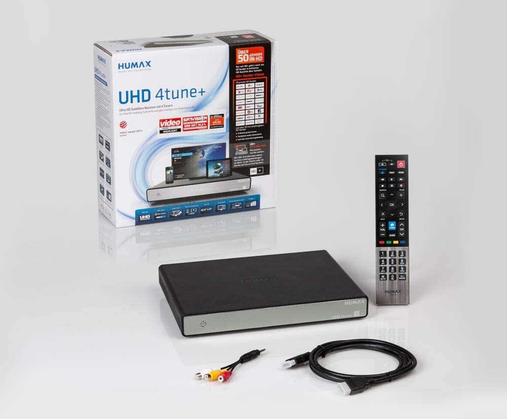 Humax »UHD 4tune+ Set-Top-Boxen - Sat Receiver - schwarz/grau« SAT-Receiver