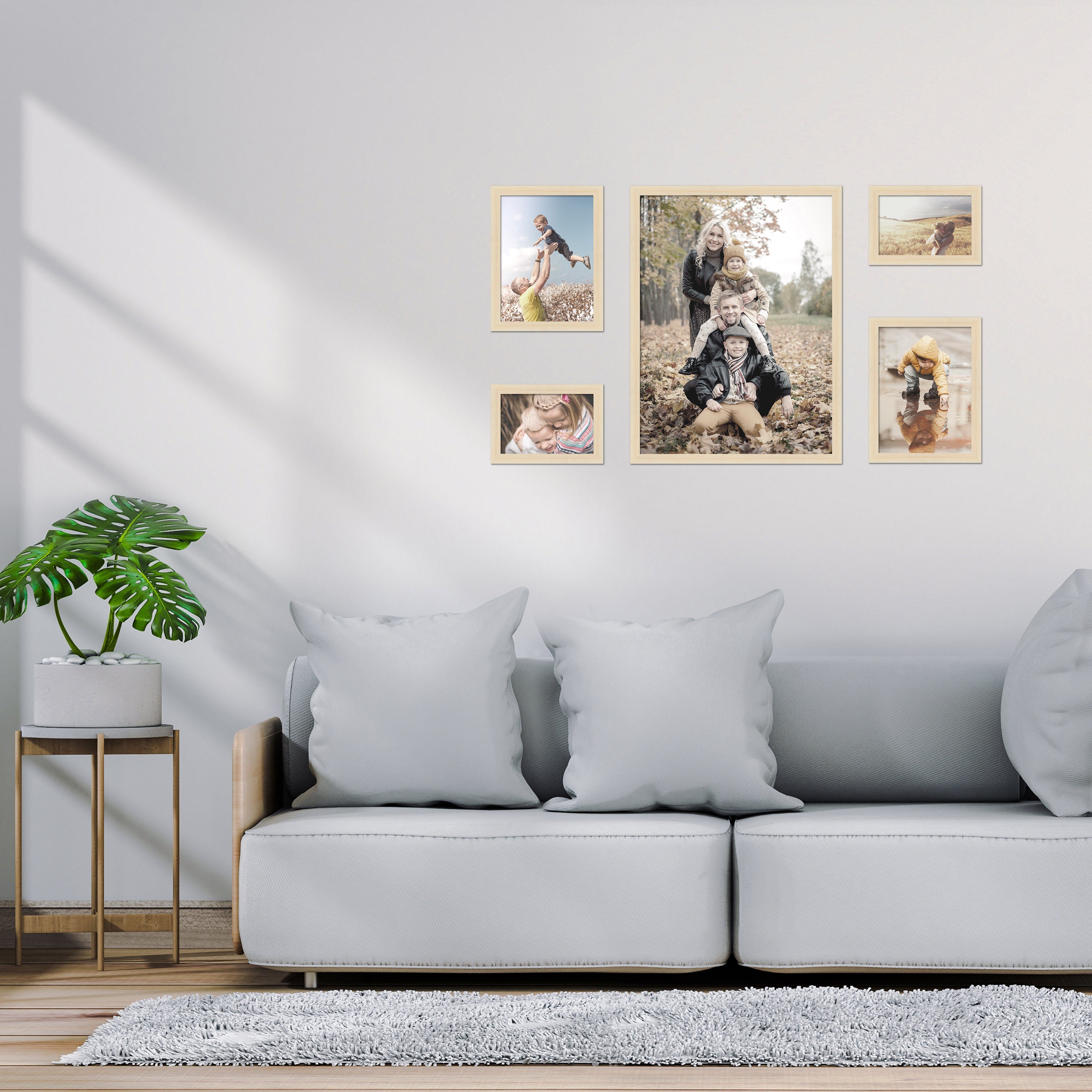 Mende Frames Bilderrahmen »H950 5erBilderrahmenset«, (5 St), Natur