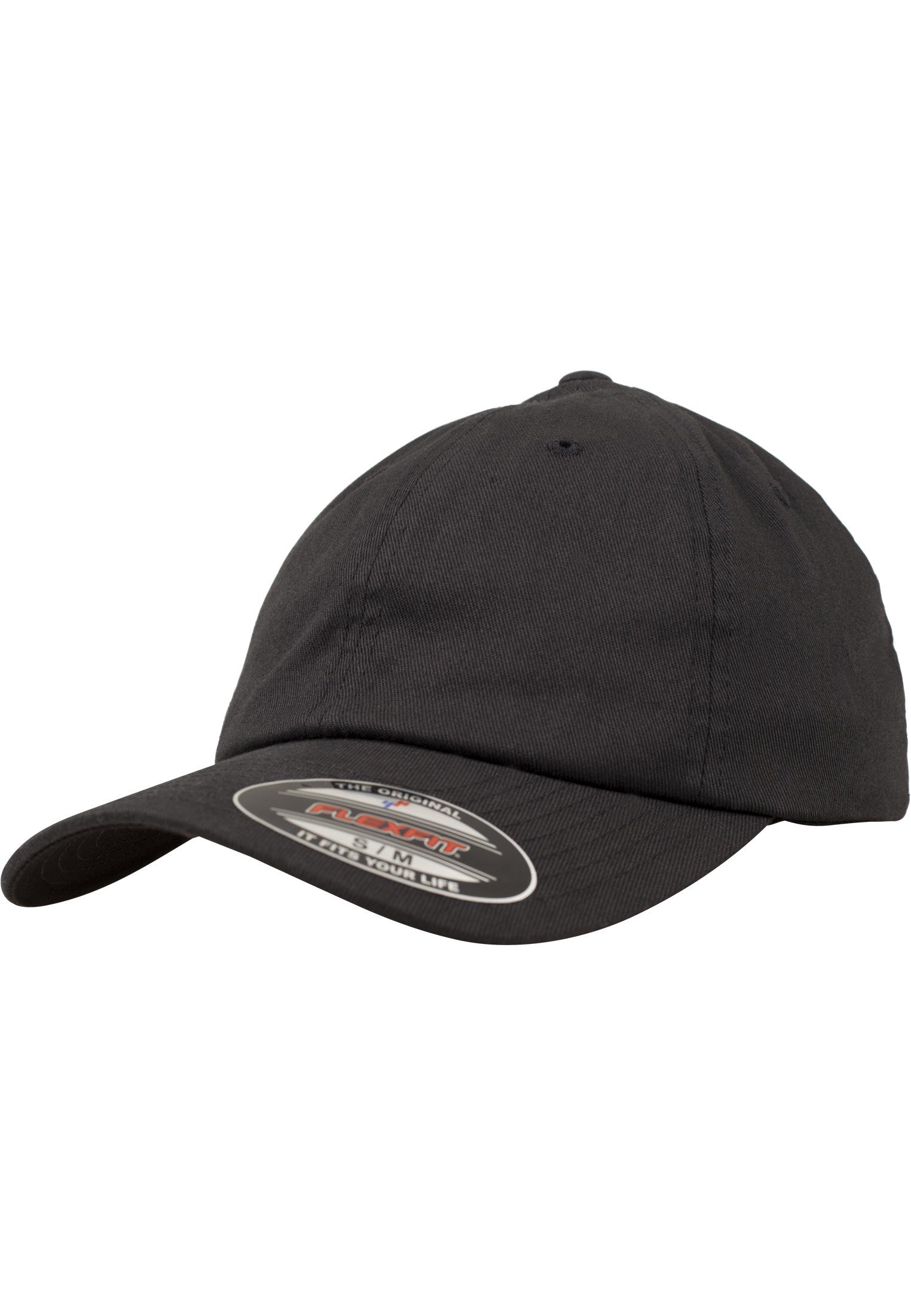 Flexfit Flex Cap Cap Accessoires Twill Dad black Flexfit Cotton