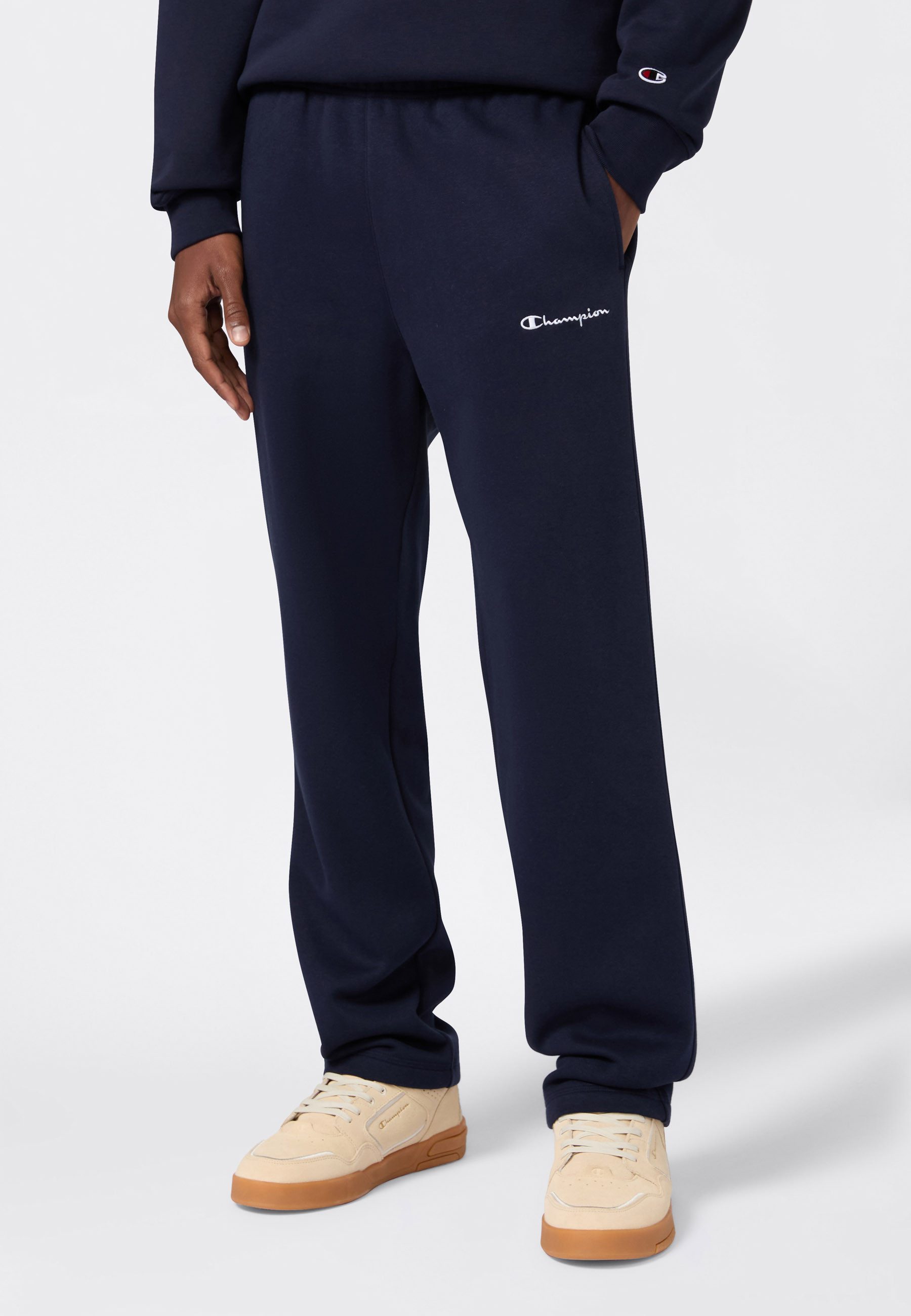 Champion Jogginghose ICONS Straight Hem Pants Fleece (1-tlg) geradliniger S günstig online kaufen
