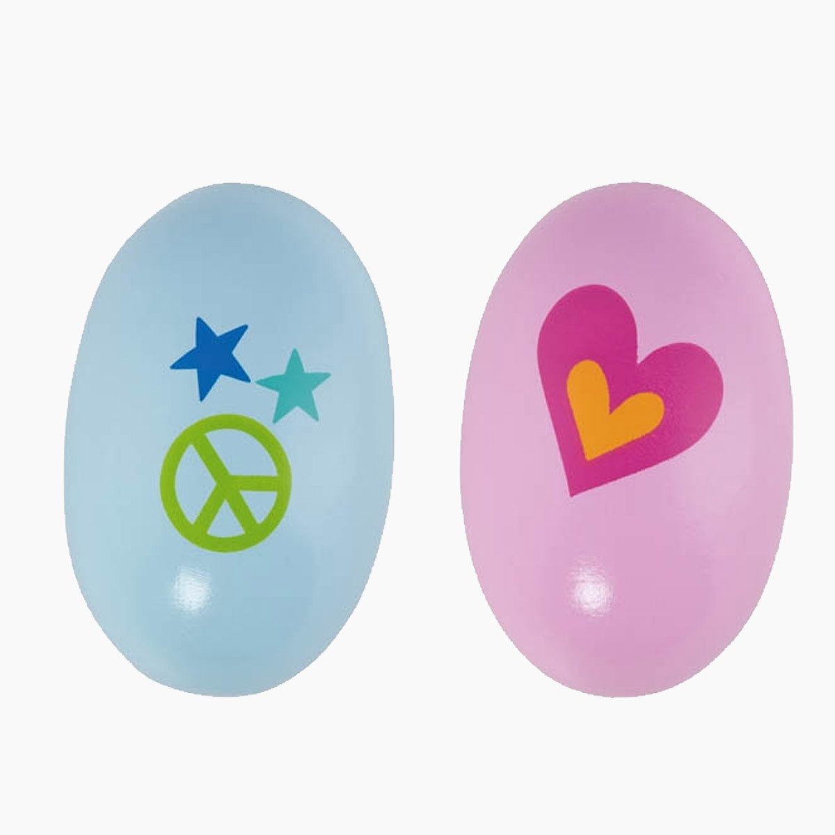 goki Spielzeug-Musikinstrument Egg Shaker 2er set goki 66, (packung, 2 tlg., spar set), Erstes Musikerlebnis – Spaß an Rhythmus und Klängen