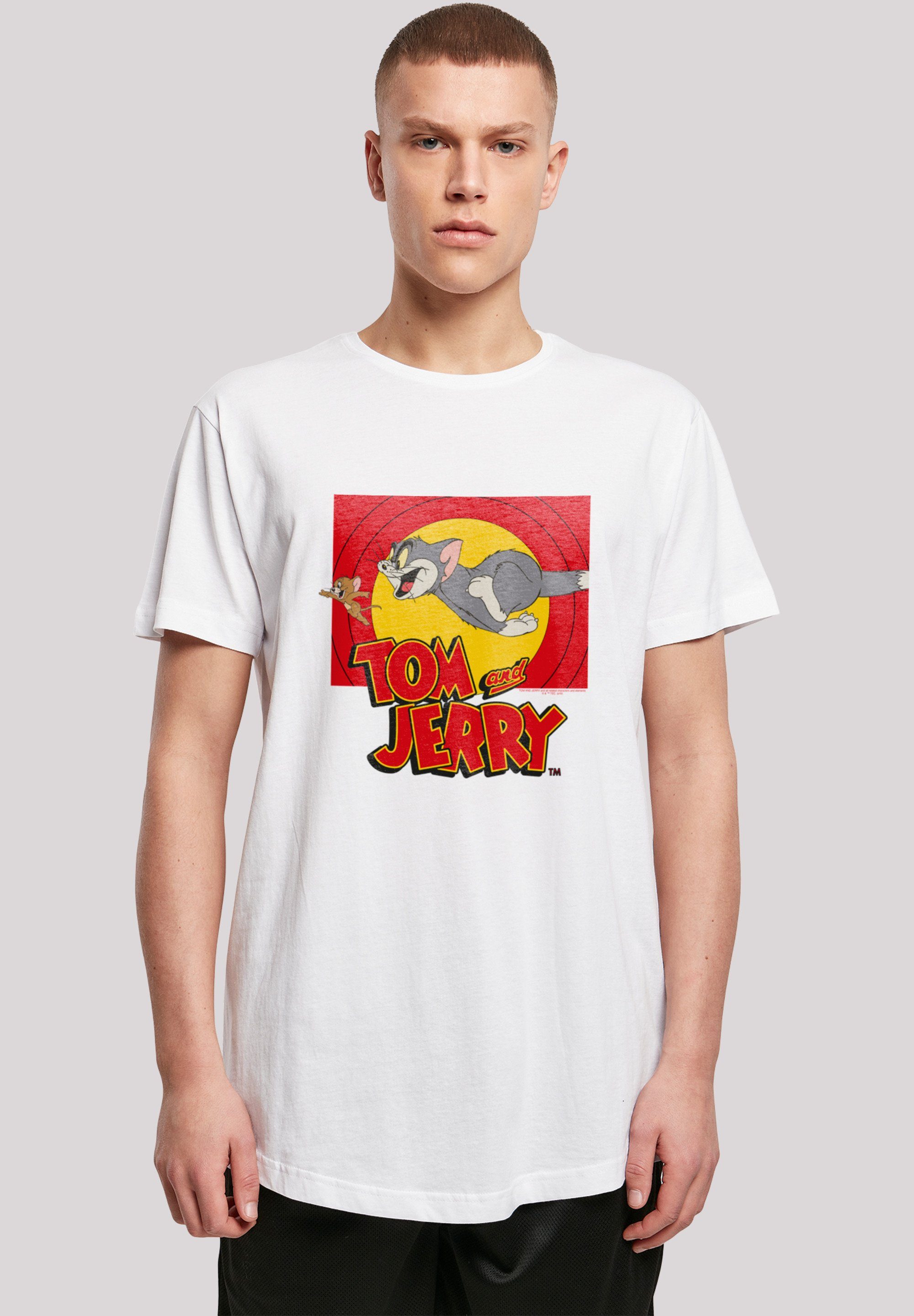 F4NT4STIC T-Shirt Tom and Jerry TV Serie Chase Scene Print weiß