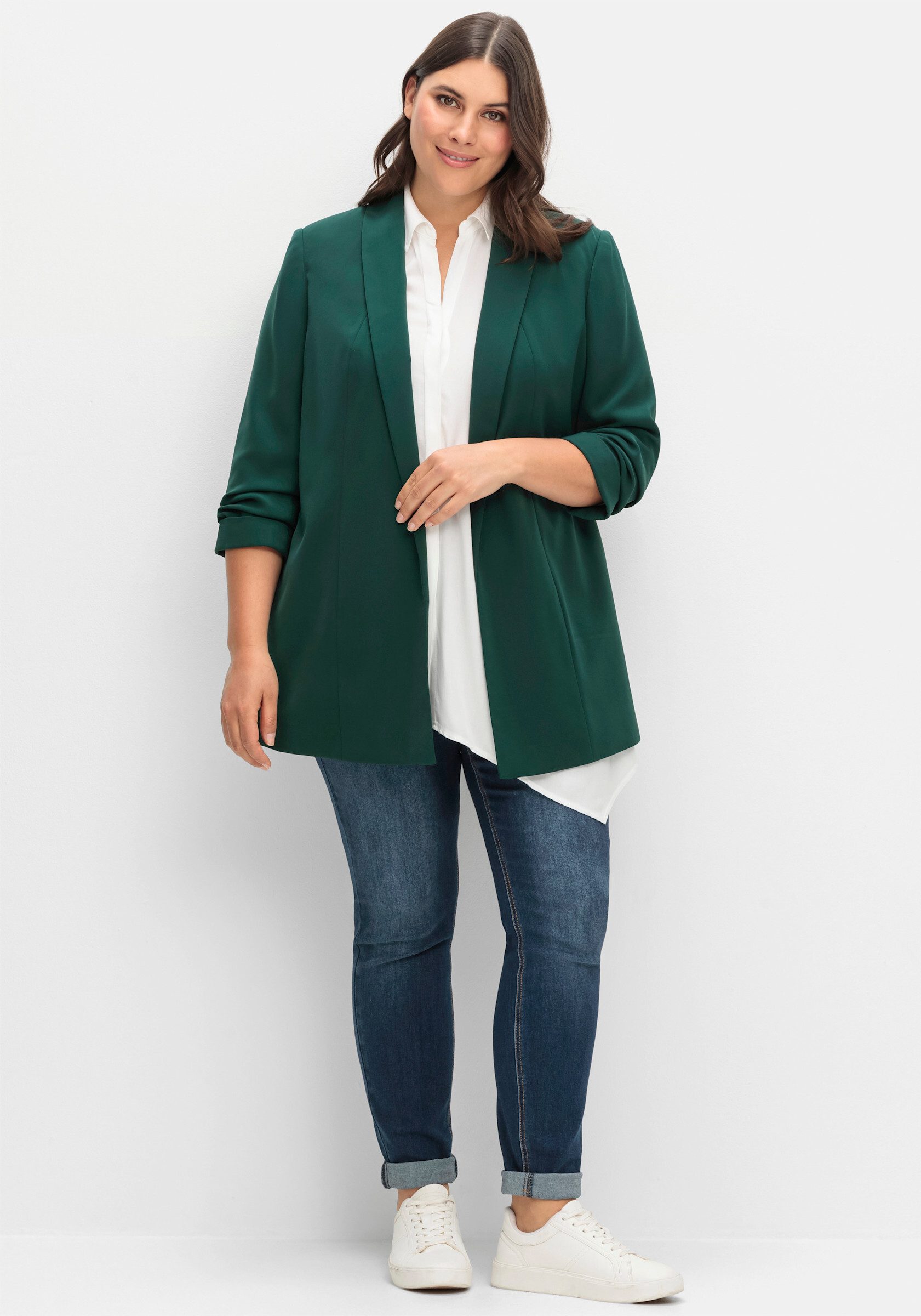 Sheego Blusenblazer Longblazer günstig online kaufen
