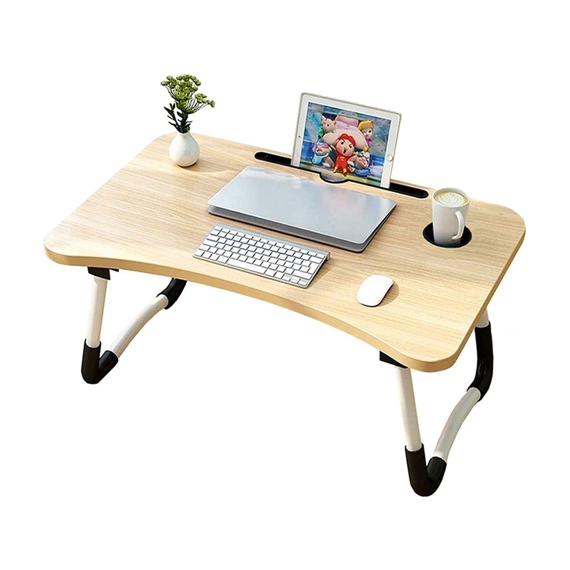 TSB Laptoptisch Laptop, Faltbar Tisch Bett, Notebooktisch Beistell, Betttisch Laptoptisch Werk Tablet,