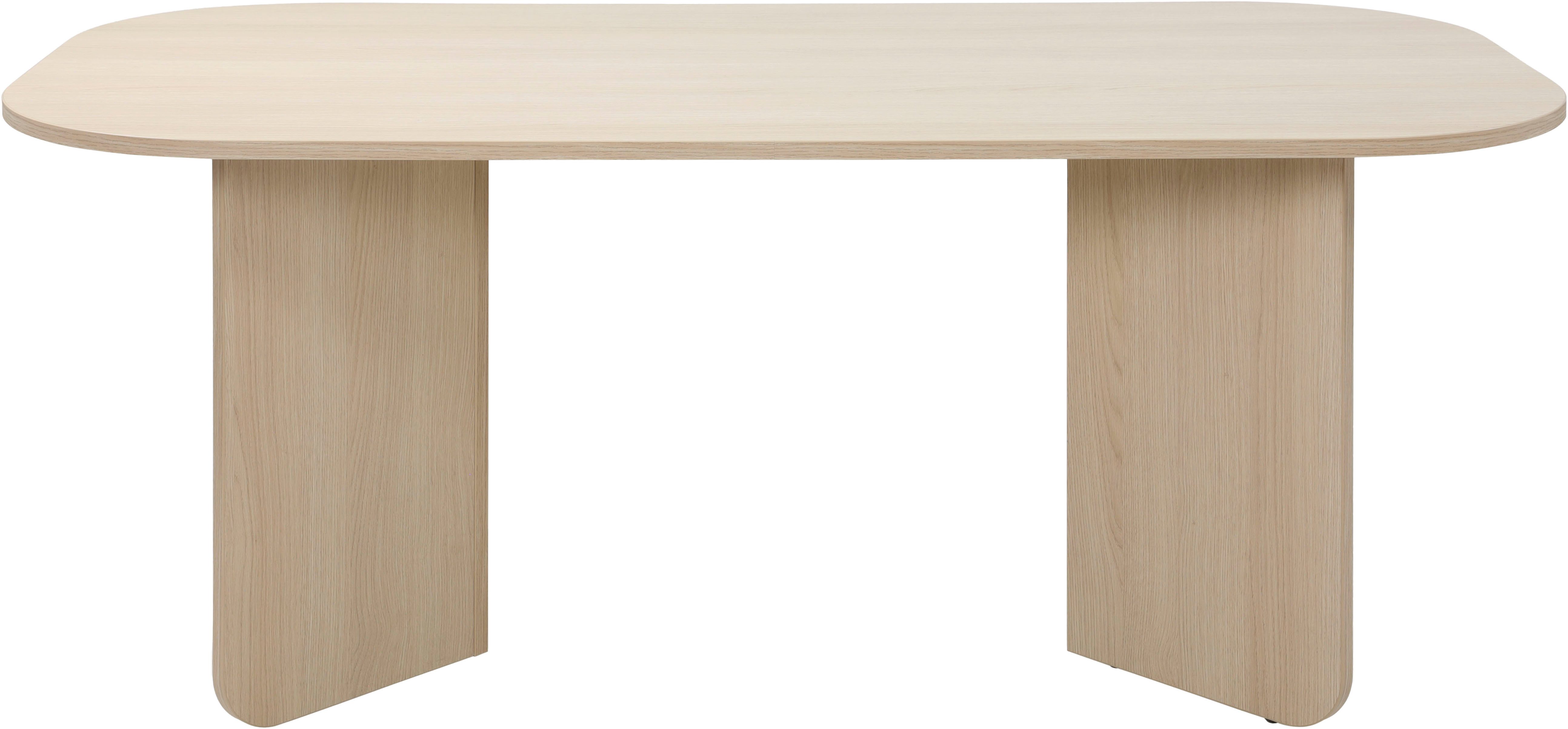 TOM TAILOR HOME Esstisch ROUNDED TABLE, Tischplatte und -beine mit gerundeten Ecken.