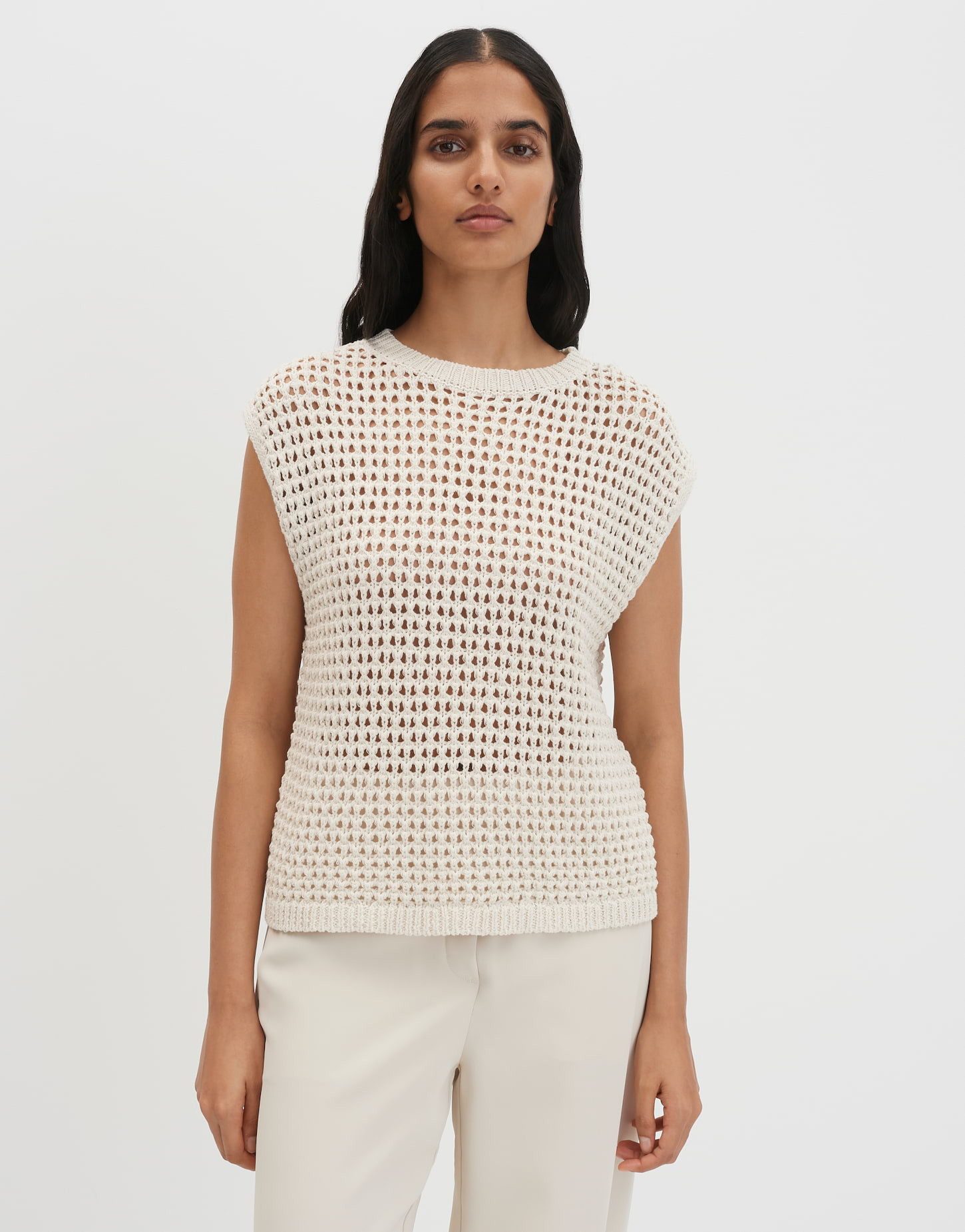 someday Strickpullover Tarisela aus Strick mit Häkelstruktur Mit Lochmuster und transparenter Optik für Sommerlooks