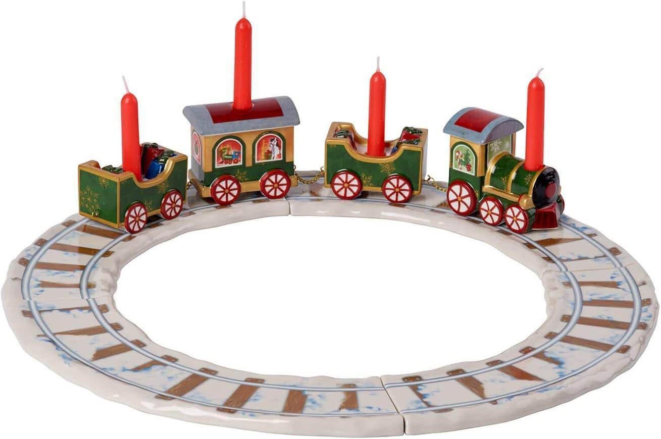 Villeroy & Boch Kerzenhalter 6536 - North Pole Express "Zug mit Gleisen", rund (1 St)