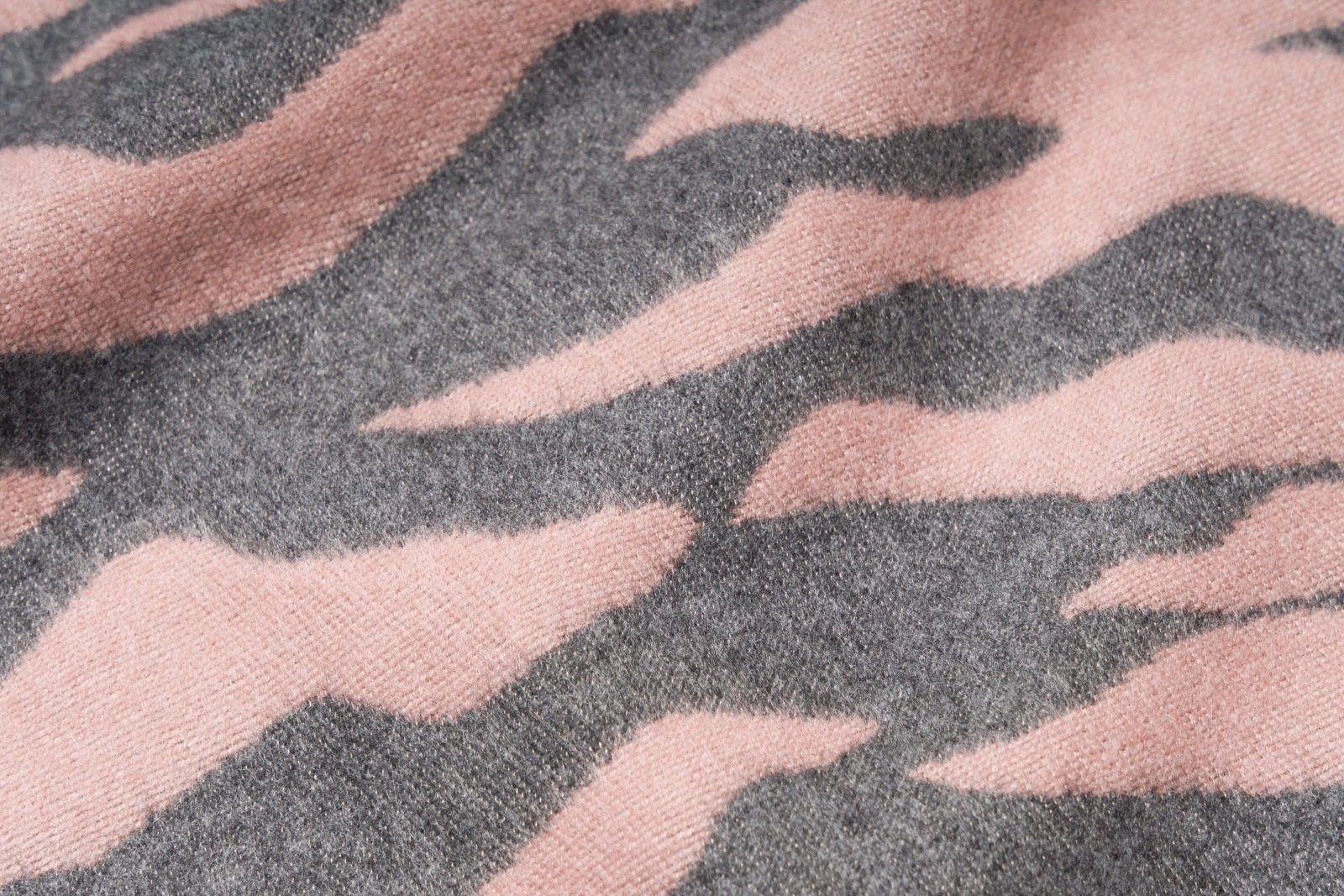 mit styleBREAKER Schal Zebra Rose-Grau (1-St), Muster Modeschal,
