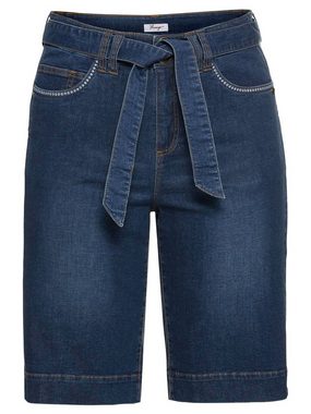 Sheego Jeansbermudas Große Größen (Set) mit breitem Bund