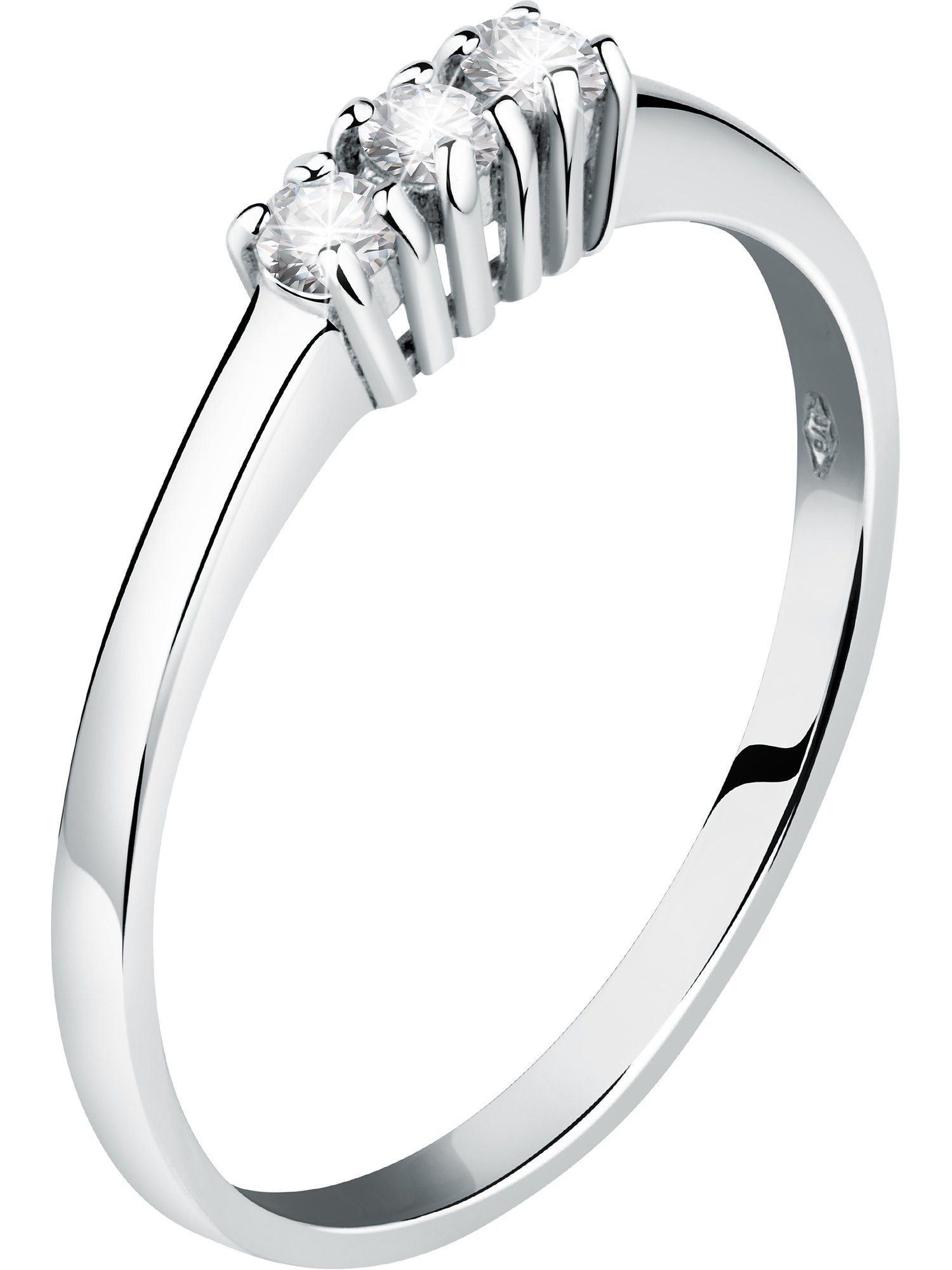 CHRIST Diamantring CHRIST Damen-Damenring 375er Weißgold 3 Diamant günstig online kaufen