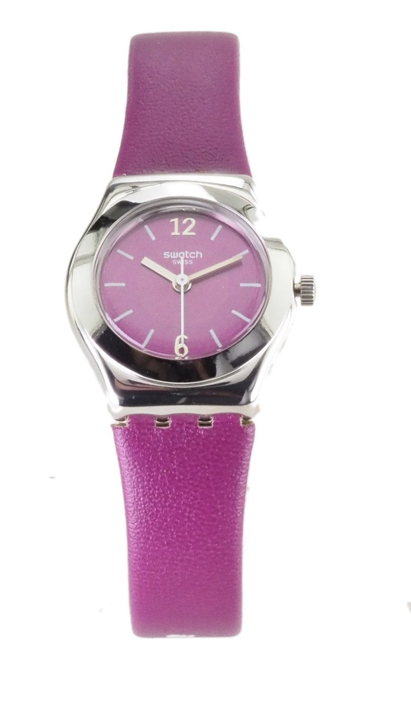 Swatch Quarzuhr Swatch Kinder Quarz Uhr YSS330 JUSTWINE X113, (Weiß)