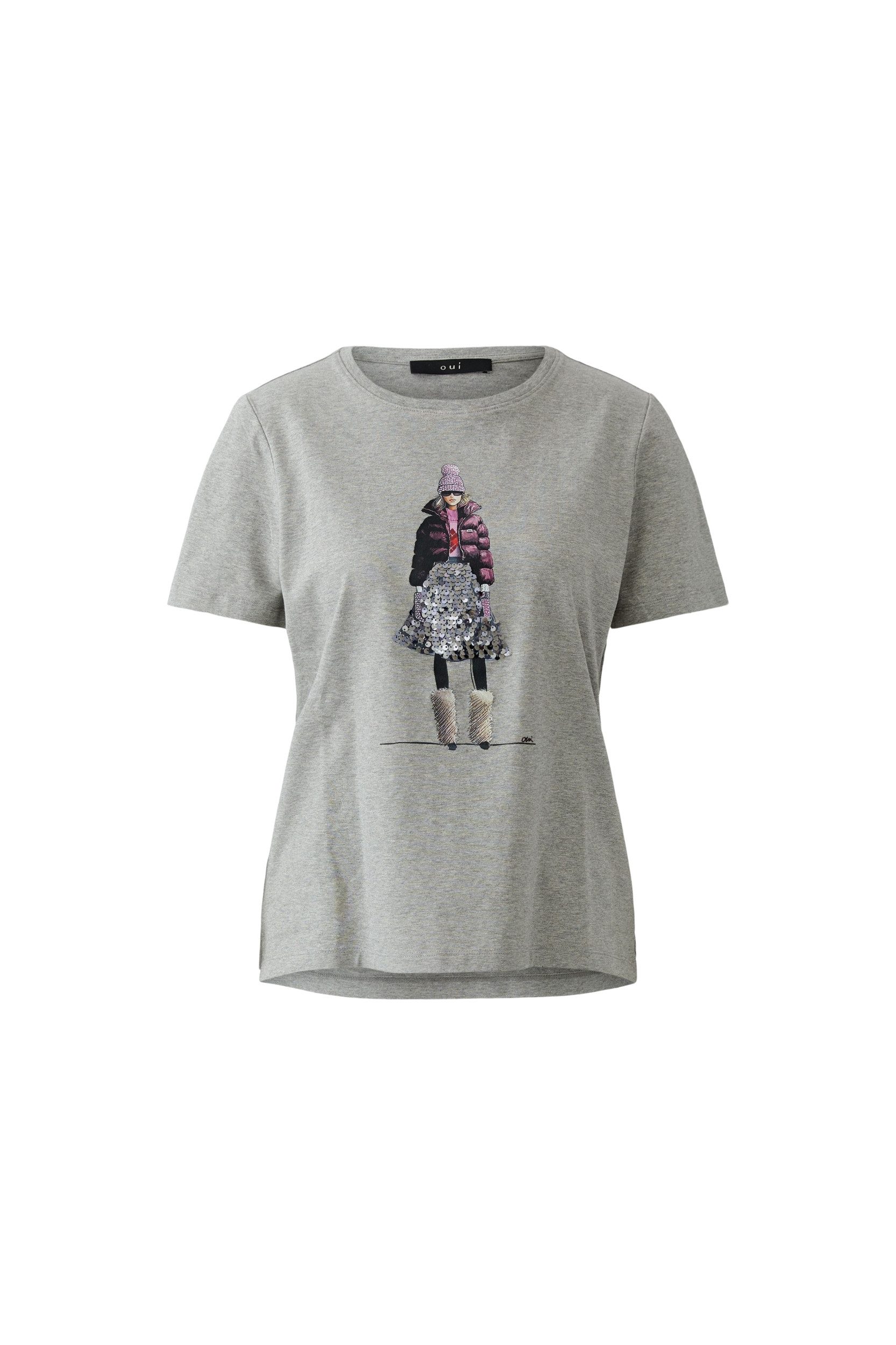 Oui Langarmshirt T-Shirt