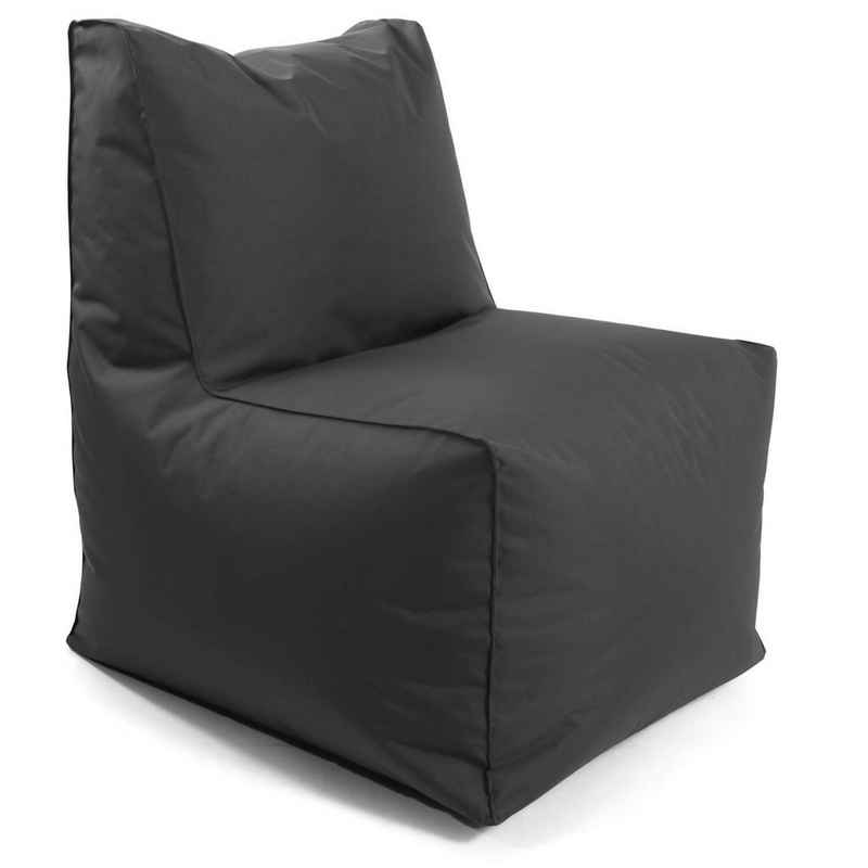 mokebo Sitzsack Der Ruhepol, Outdoor Sessel, Bean Bag, Gaming-Stuhl für Kinder & Erwachsene grau