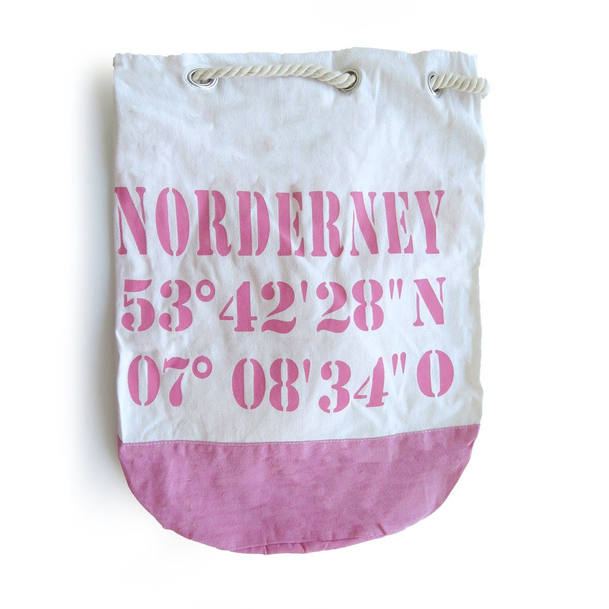 Sonia Originelli Umhängetasche XL Bag "Norderney" Seesack Marinesack Maritim rosa