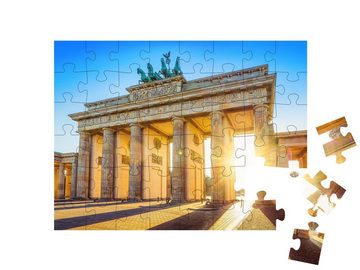 puzzleYOU Puzzle Berühmtes Brandenburger Tor, Berlin, Deutschland, 48 Puzzleteile, puzzleYOU-Kollektionen Brandenburger Tor