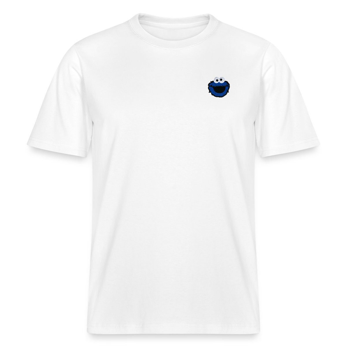 Spreadshirt T-Shirt Sesamstraße Stick Krümelmonster Relaxed Fit Unisex T-Shirt (1-tlg)