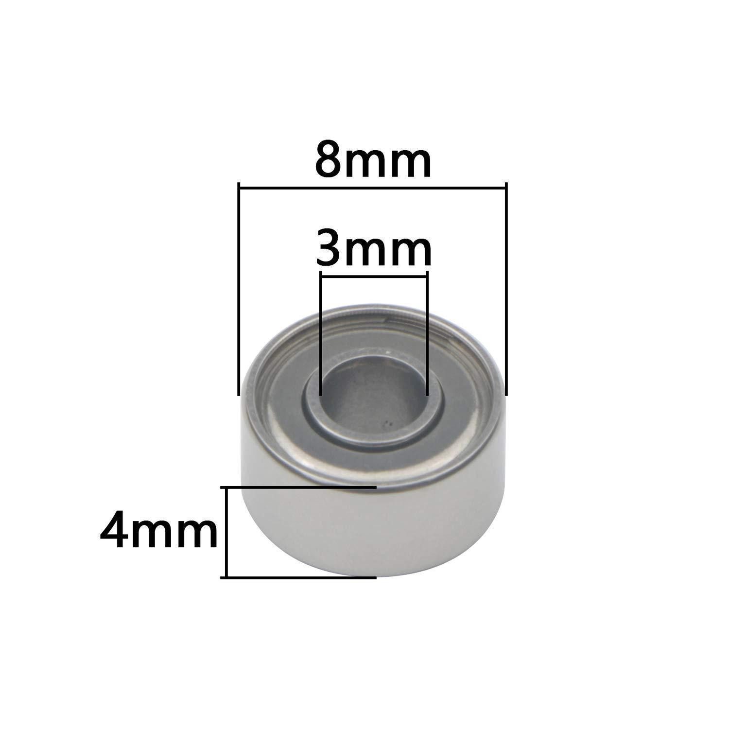 LuxusKollektion Kugellager Mini-Kugellager 693ZZ 3x8x4mm
