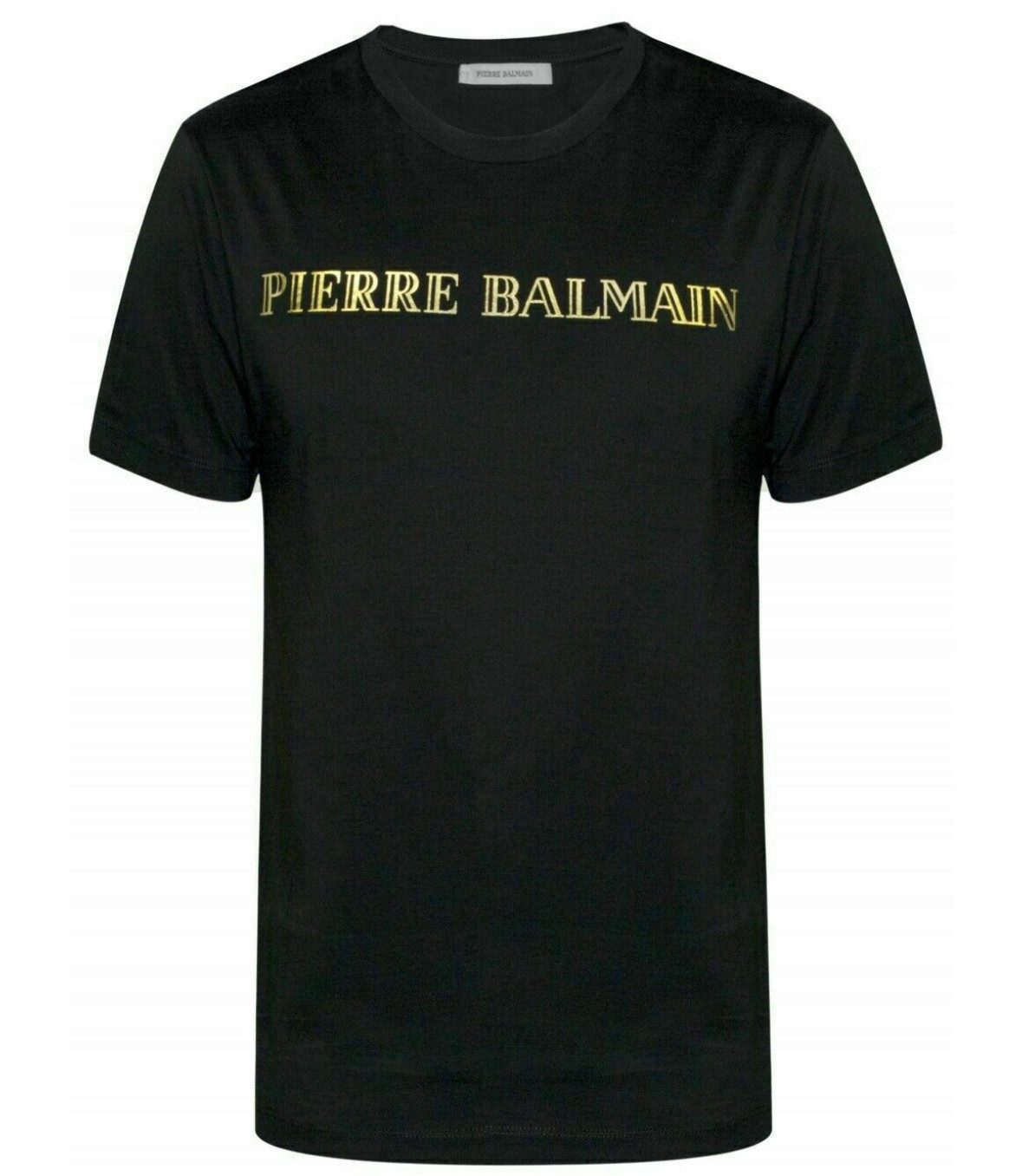 Balmain Paris T-Shirt Pierre Balmain Logo Baumwolle Top