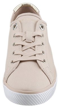 Tommy Hilfiger LACE UP VULC SNEAKER Plateausneaker Kontrastbesatz in Metallicoptik, Freizeitschuh, Halbschuh, Schnürschuh